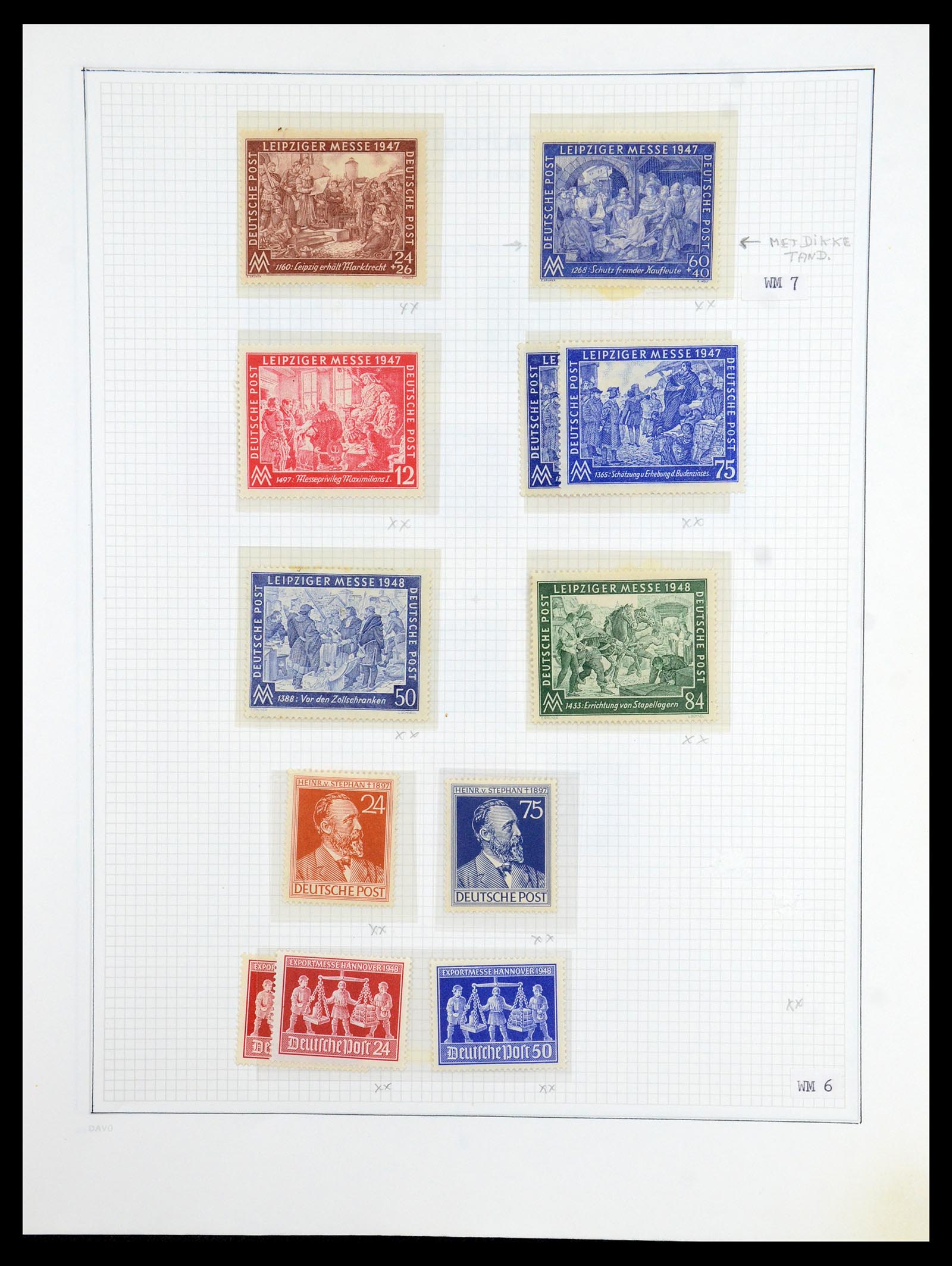 36421 001 - Postzegelverzameling 36421 Sovjet Zone 1945-1949.