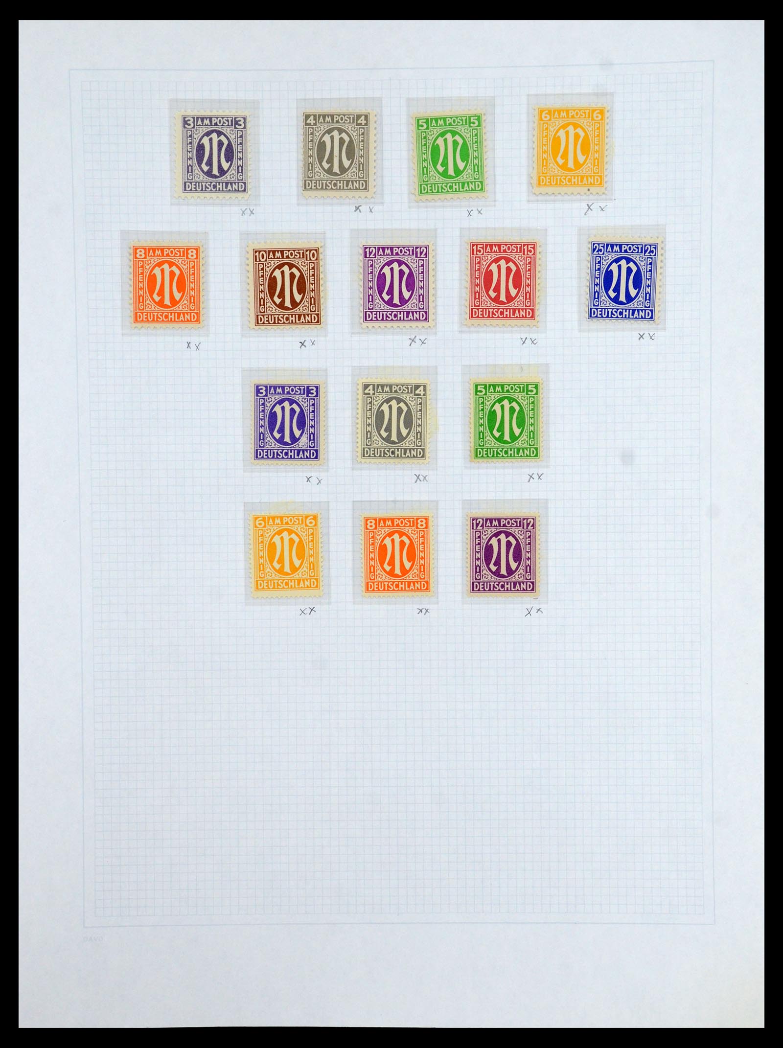 36421 004 - Postzegelverzameling 36421 Sovjet Zone 1945-1949.