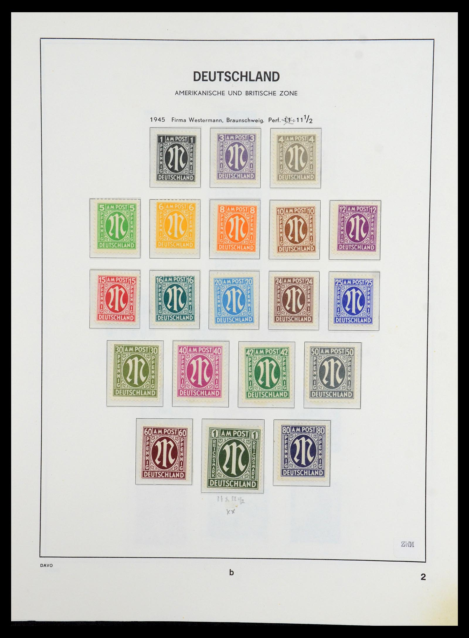 36421 006 - Postzegelverzameling 36421 Sovjet Zone 1945-1949.