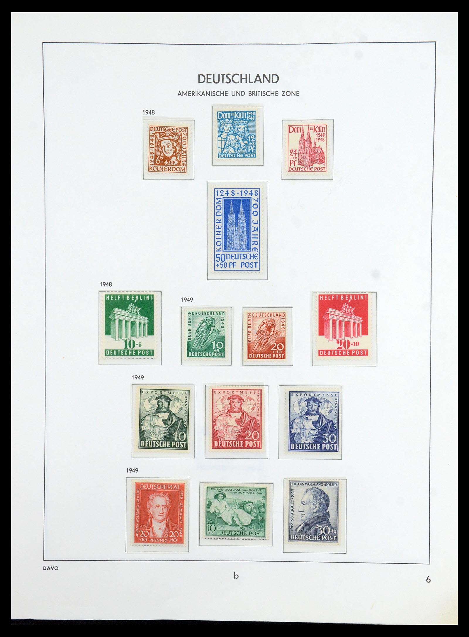 36421 007 - Postzegelverzameling 36421 Sovjet Zone 1945-1949.