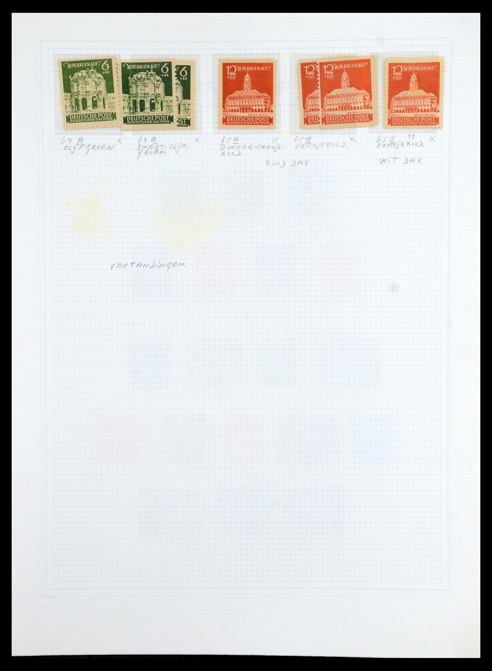 36421 013 - Postzegelverzameling 36421 Sovjet Zone 1945-1949.