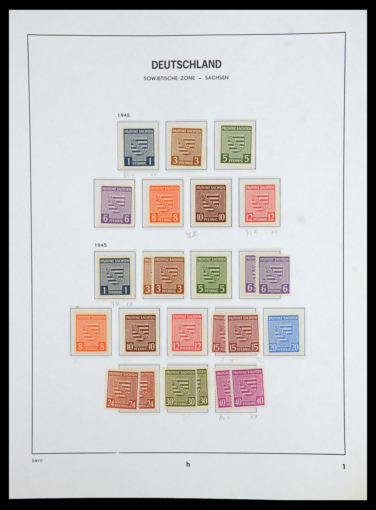 36421 014 - Stamp collection 36421 Soviet Zone 1945-1949.