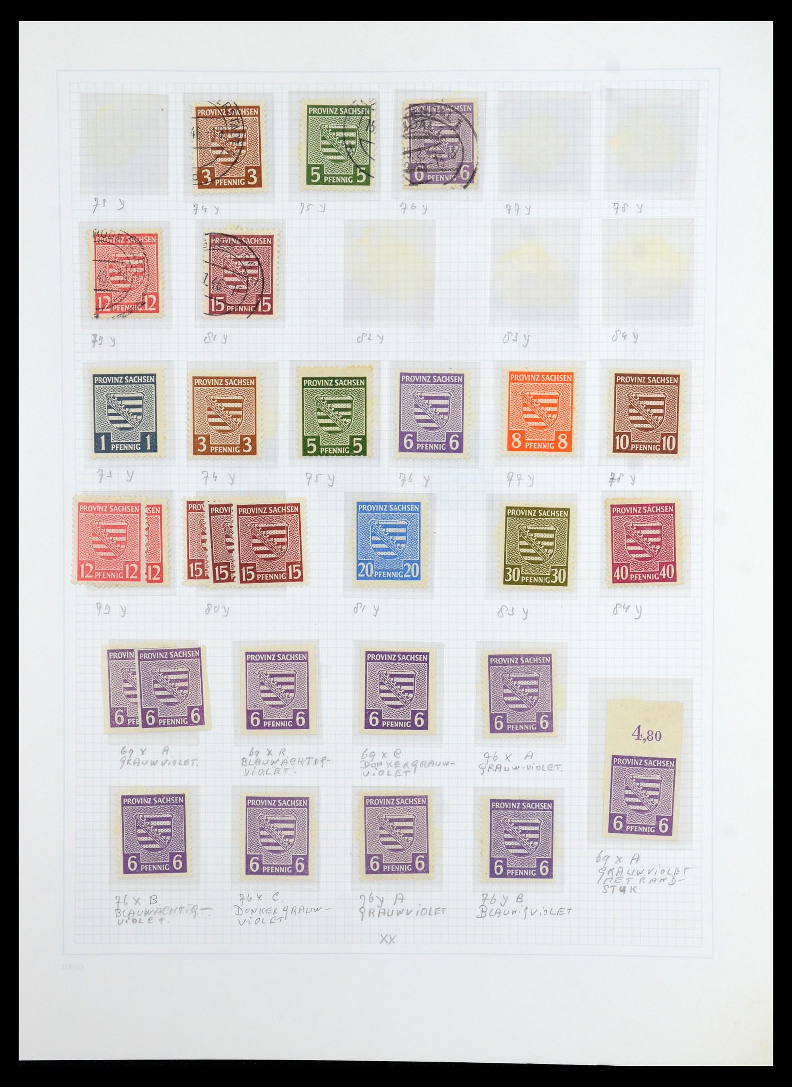 36421 015 - Stamp collection 36421 Soviet Zone 1945-1949.