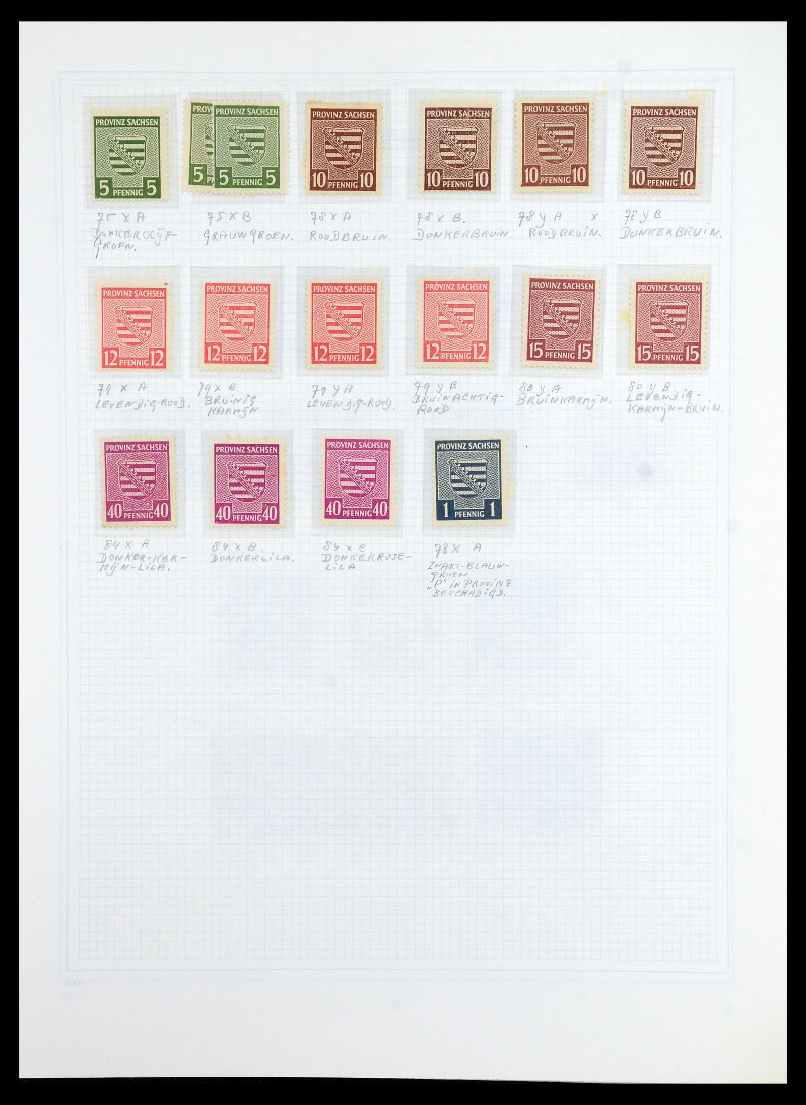 36421 016 - Postzegelverzameling 36421 Sovjet Zone 1945-1949.