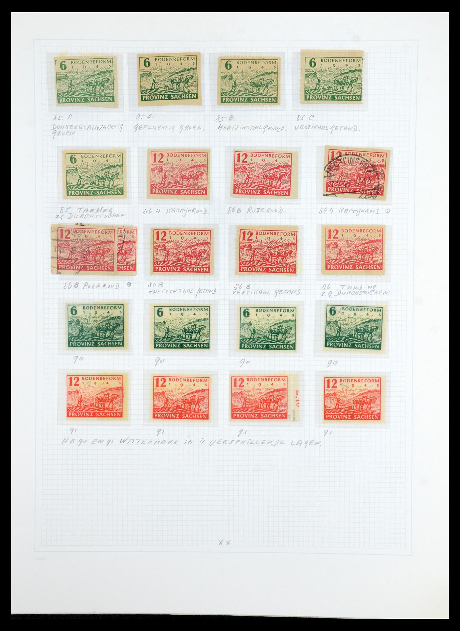 36421 018 - Stamp collection 36421 Soviet Zone 1945-1949.