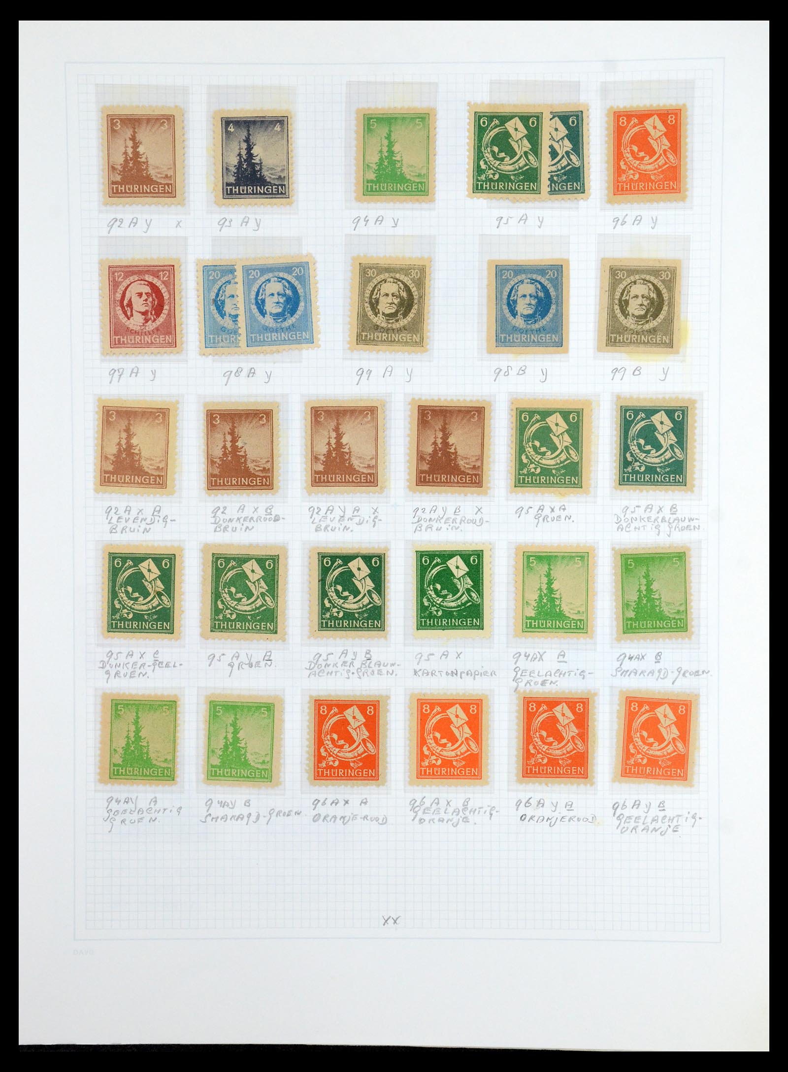 36421 021 - Stamp collection 36421 Soviet Zone 1945-1949.