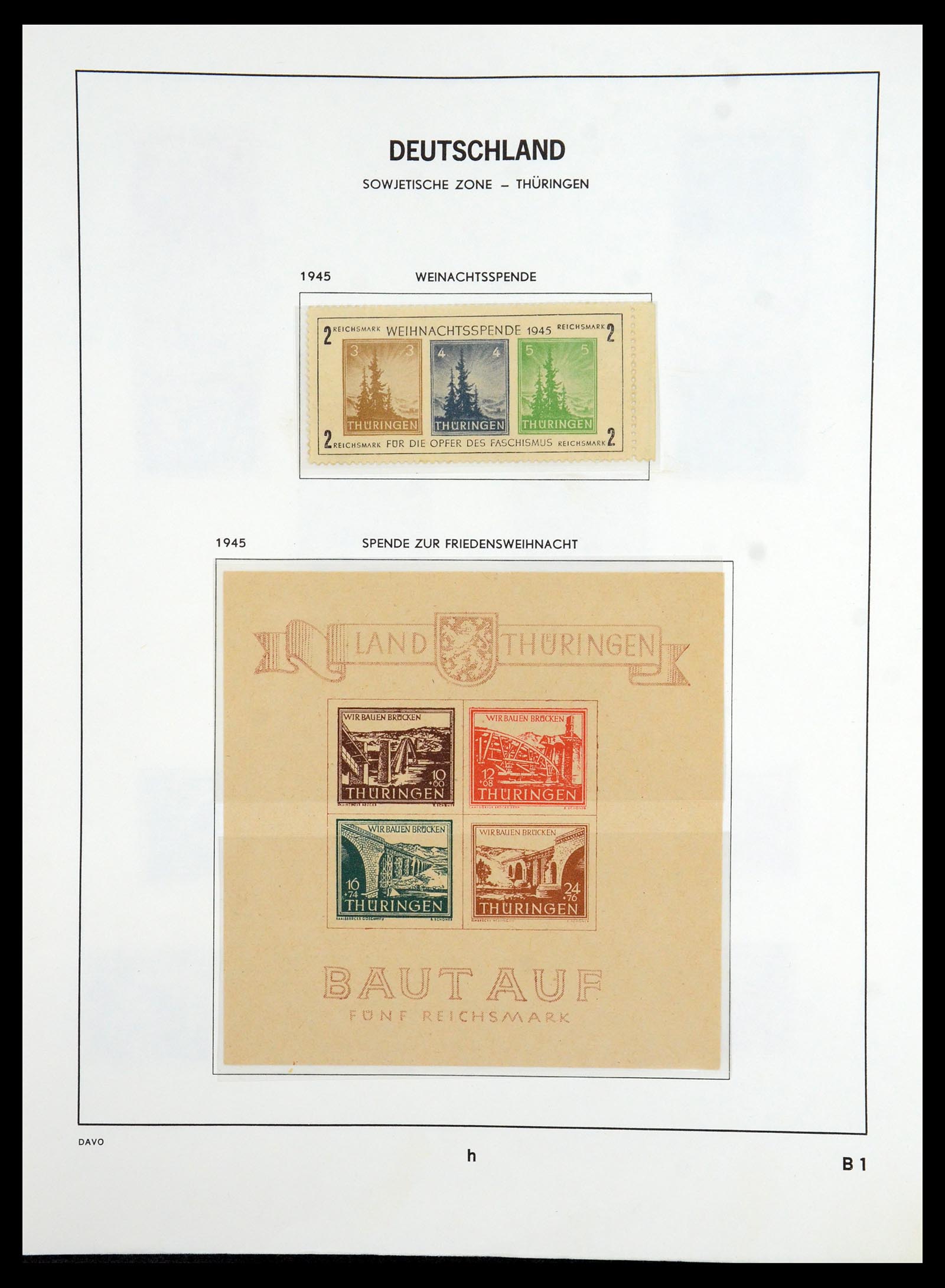 36421 023 - Stamp collection 36421 Soviet Zone 1945-1949.