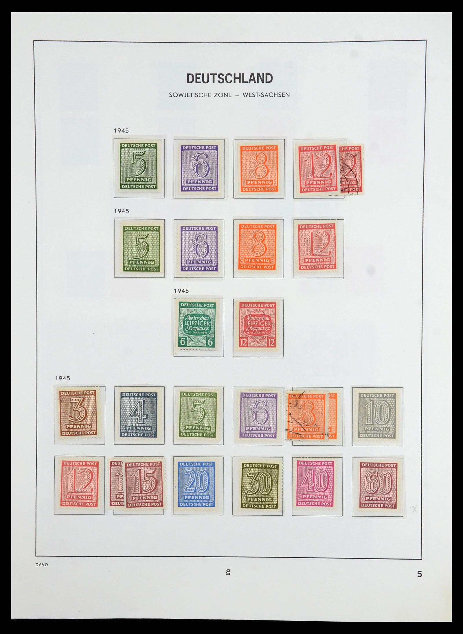 36421 031 - Stamp collection 36421 Soviet Zone 1945-1949.