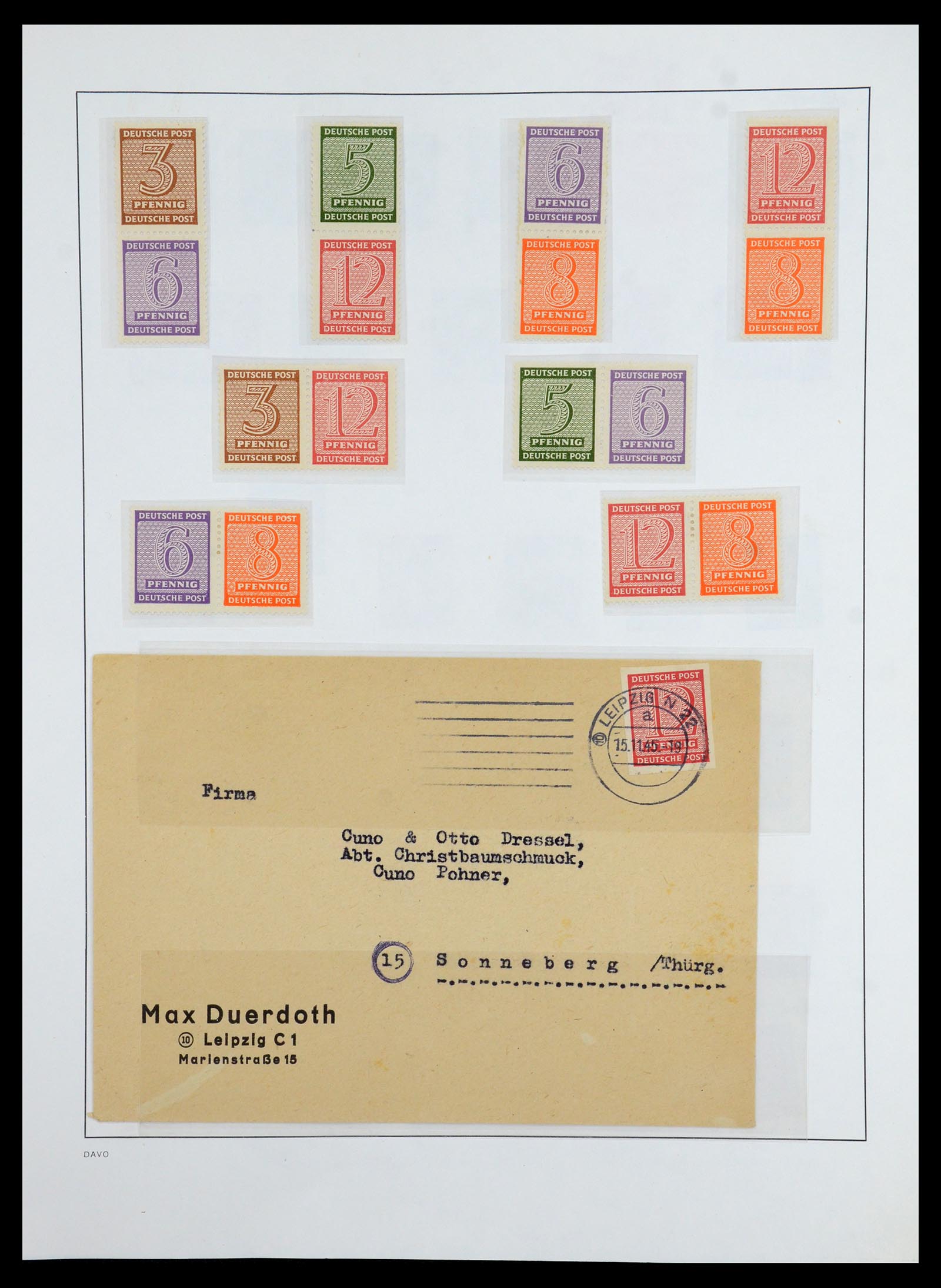 36421 032 - Stamp collection 36421 Soviet Zone 1945-1949.