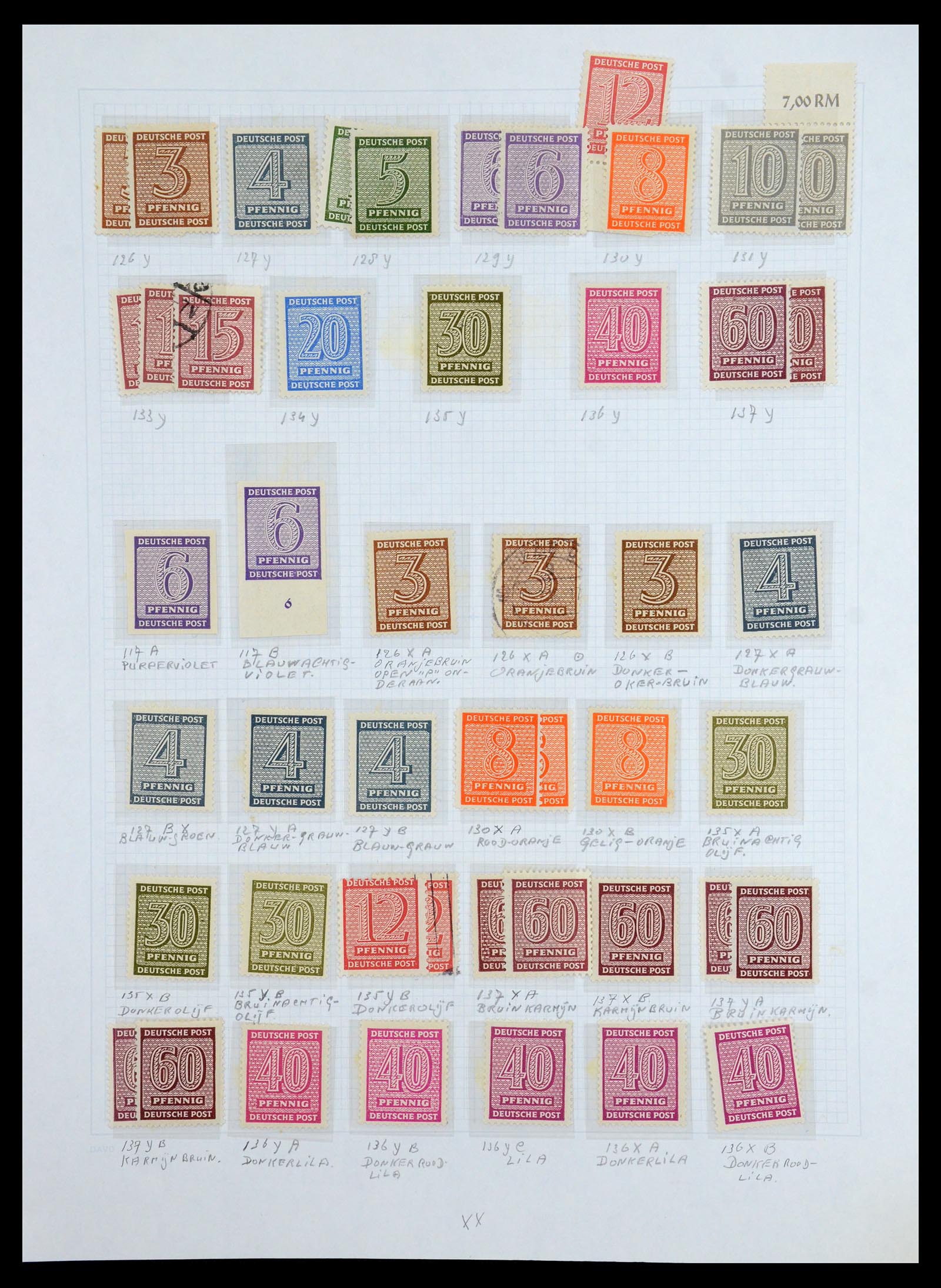 36421 033 - Stamp collection 36421 Soviet Zone 1945-1949.