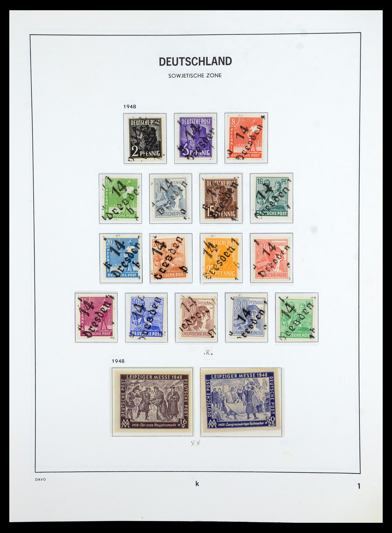 36421 039 - Stamp collection 36421 Soviet Zone 1945-1949.