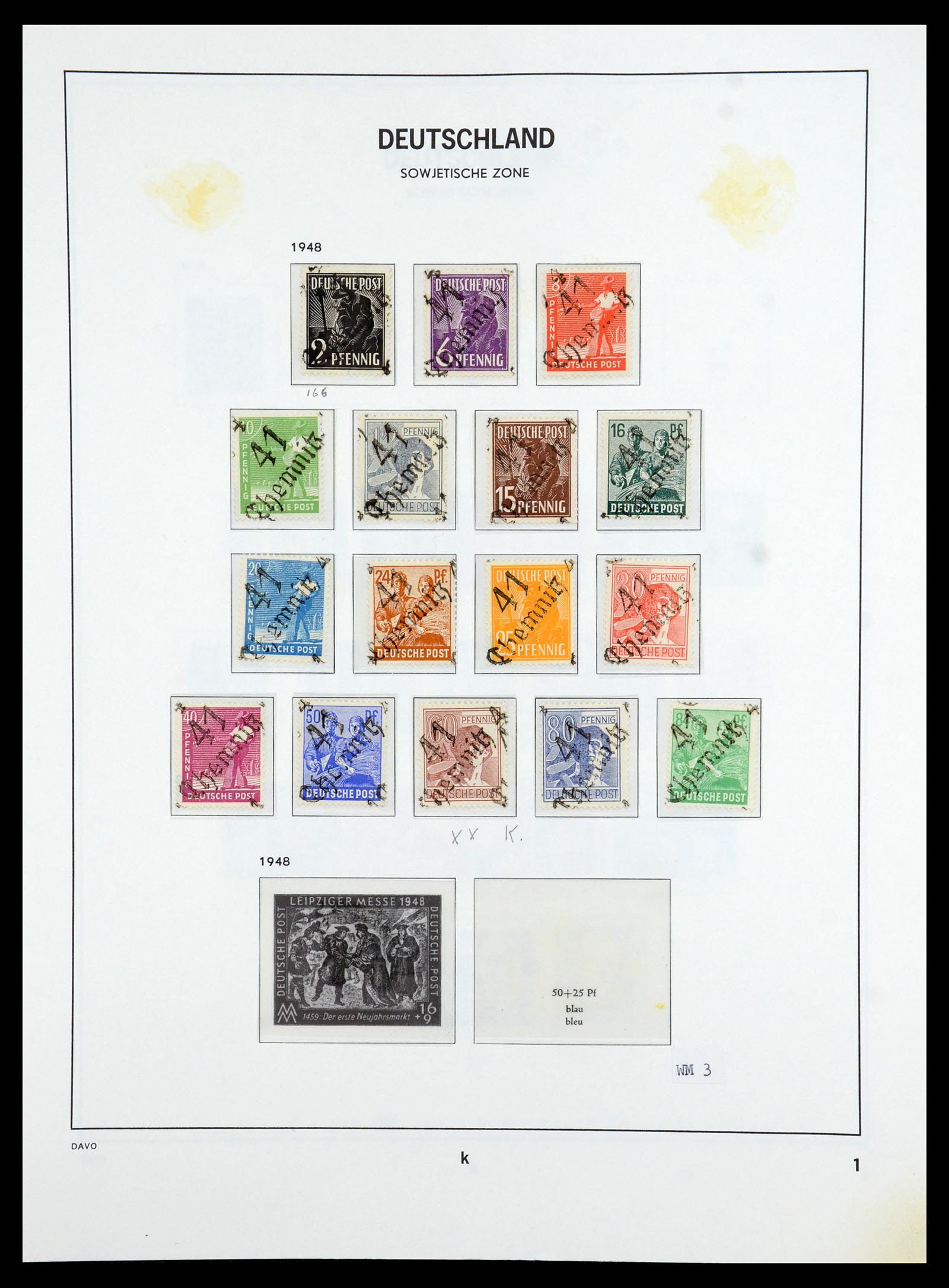 36421 040 - Stamp collection 36421 Soviet Zone 1945-1949.