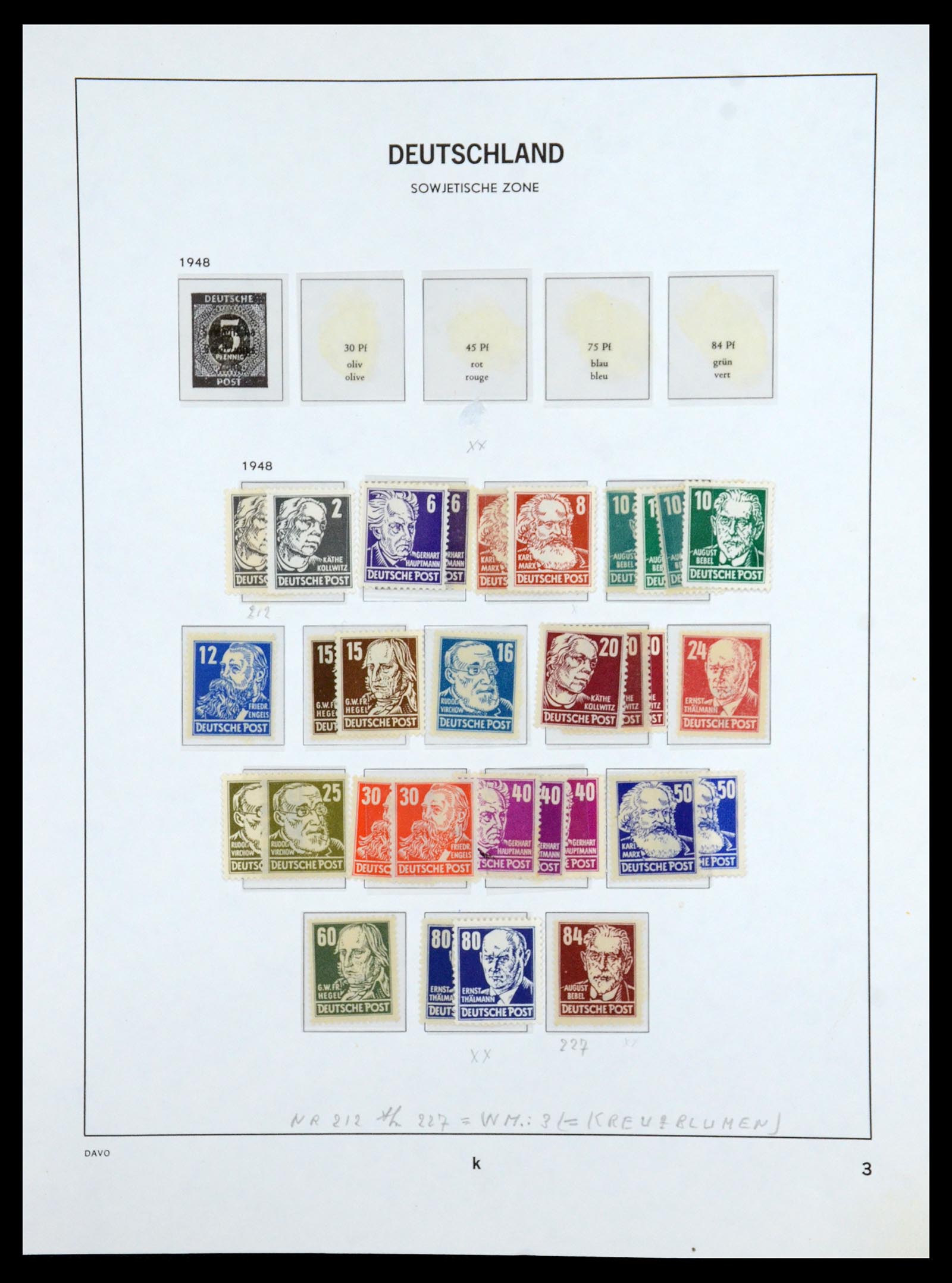 36421 041 - Stamp collection 36421 Soviet Zone 1945-1949.