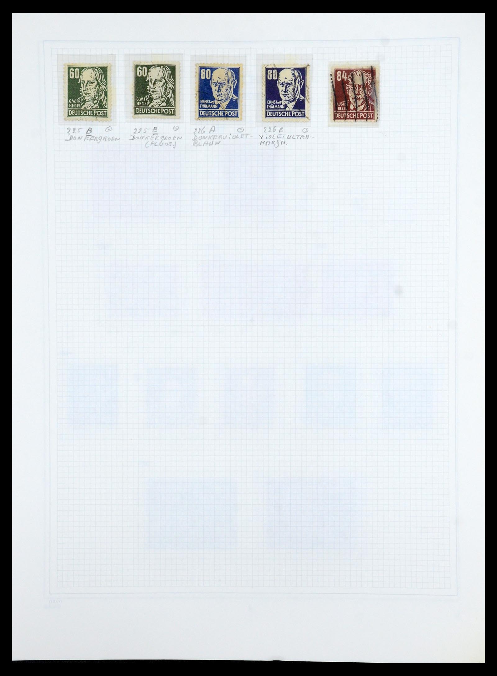 36421 043 - Stamp collection 36421 Soviet Zone 1945-1949.