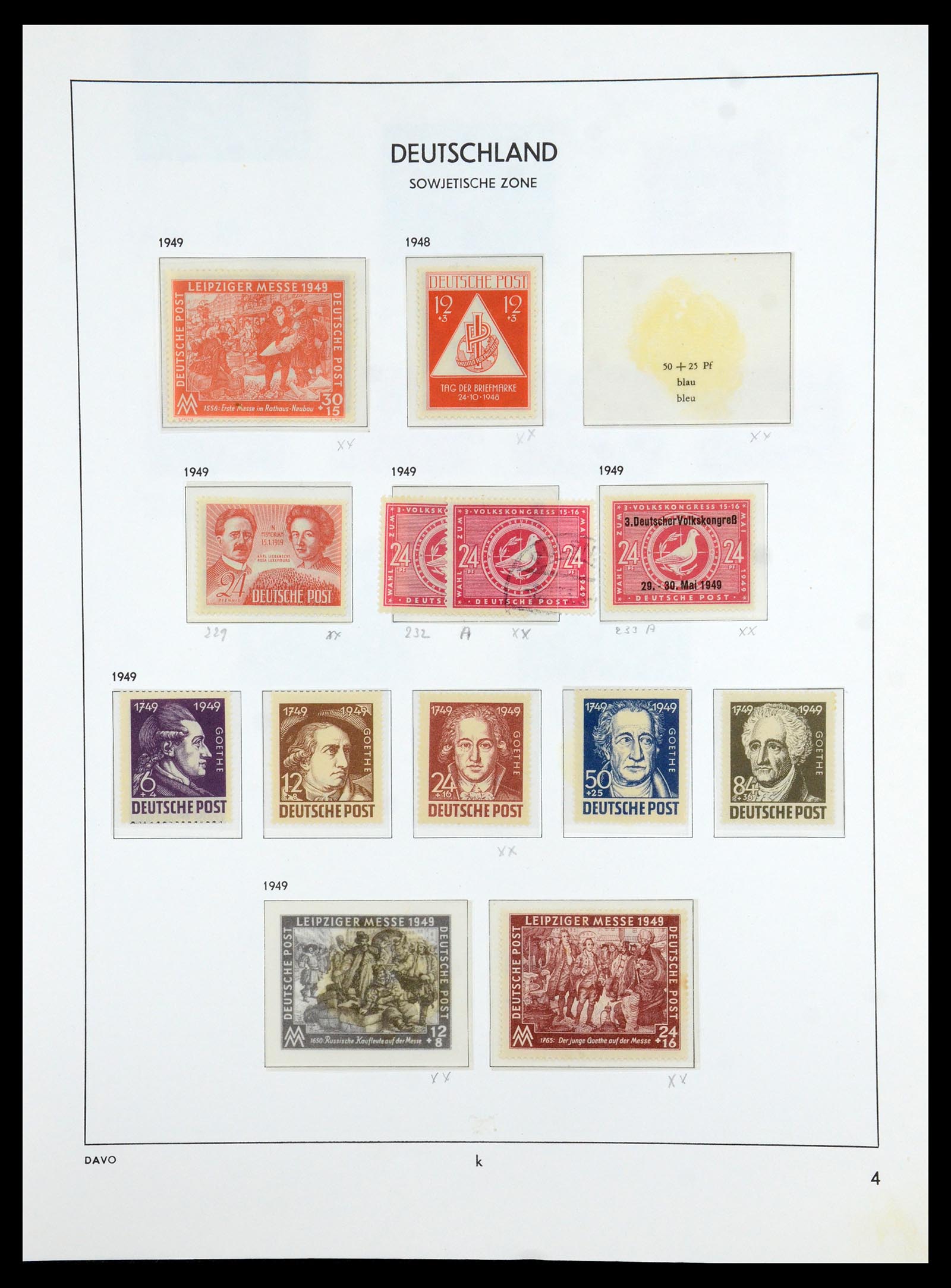 36421 044 - Stamp collection 36421 Soviet Zone 1945-1949.