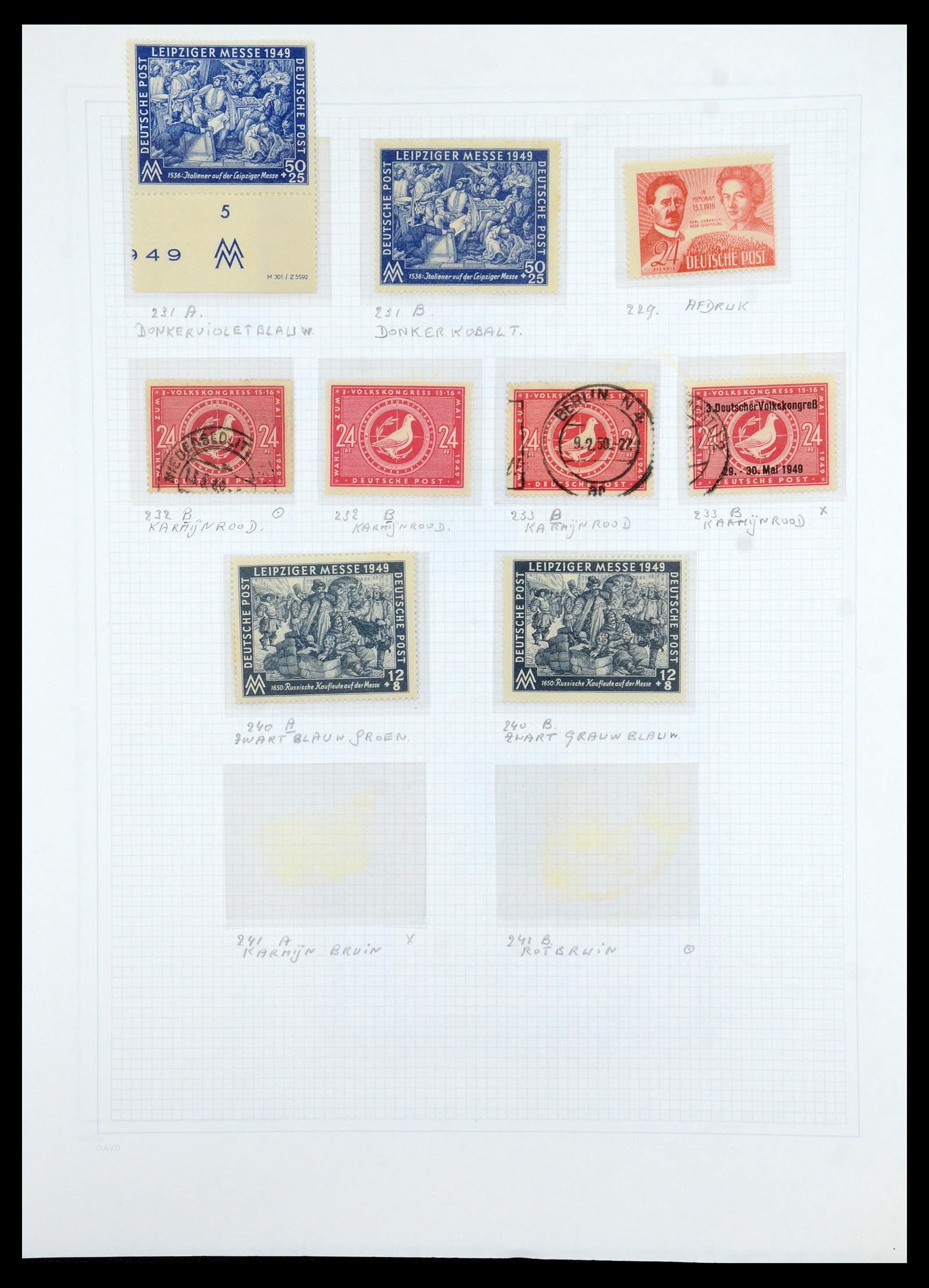 36421 045 - Stamp collection 36421 Soviet Zone 1945-1949.