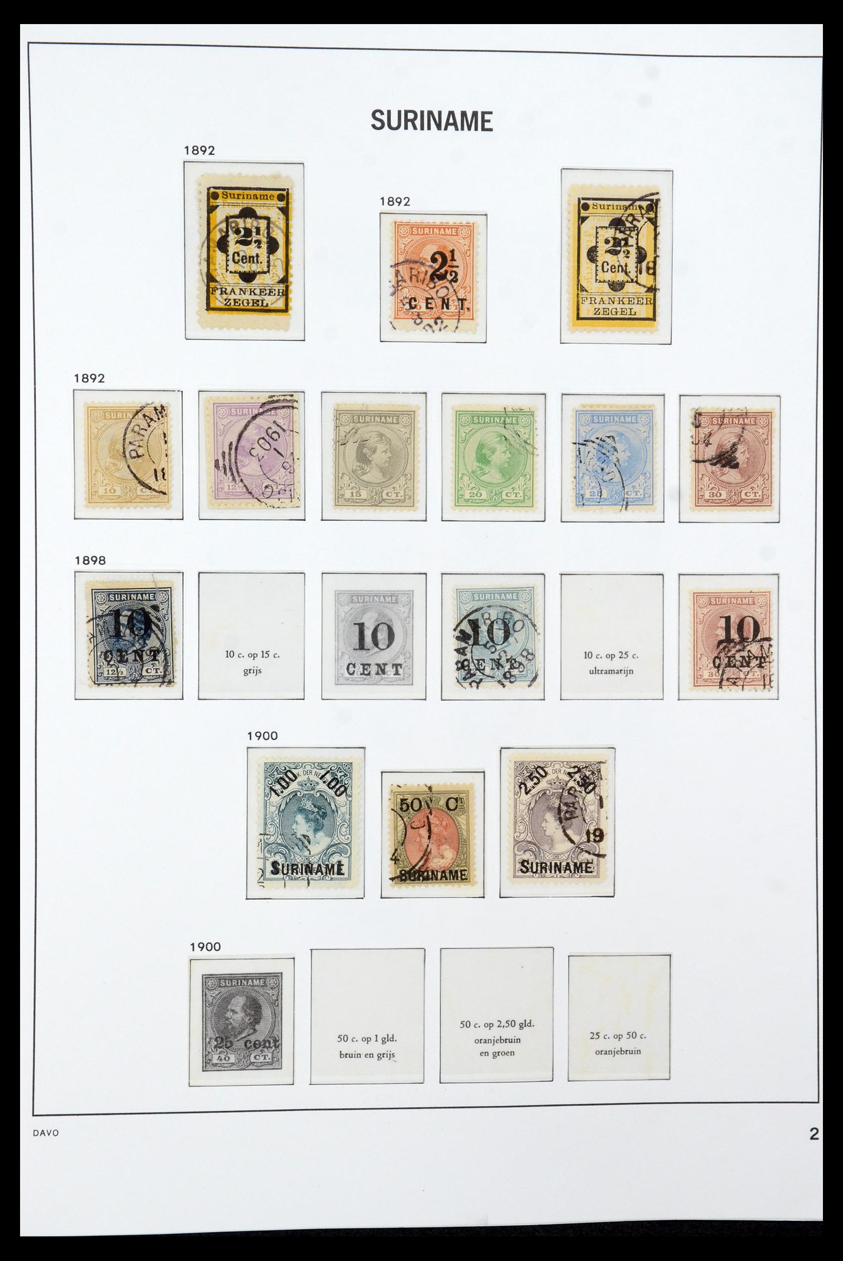 36422 002 - Postzegelverzameling 36422 Suriname 1873-1975.