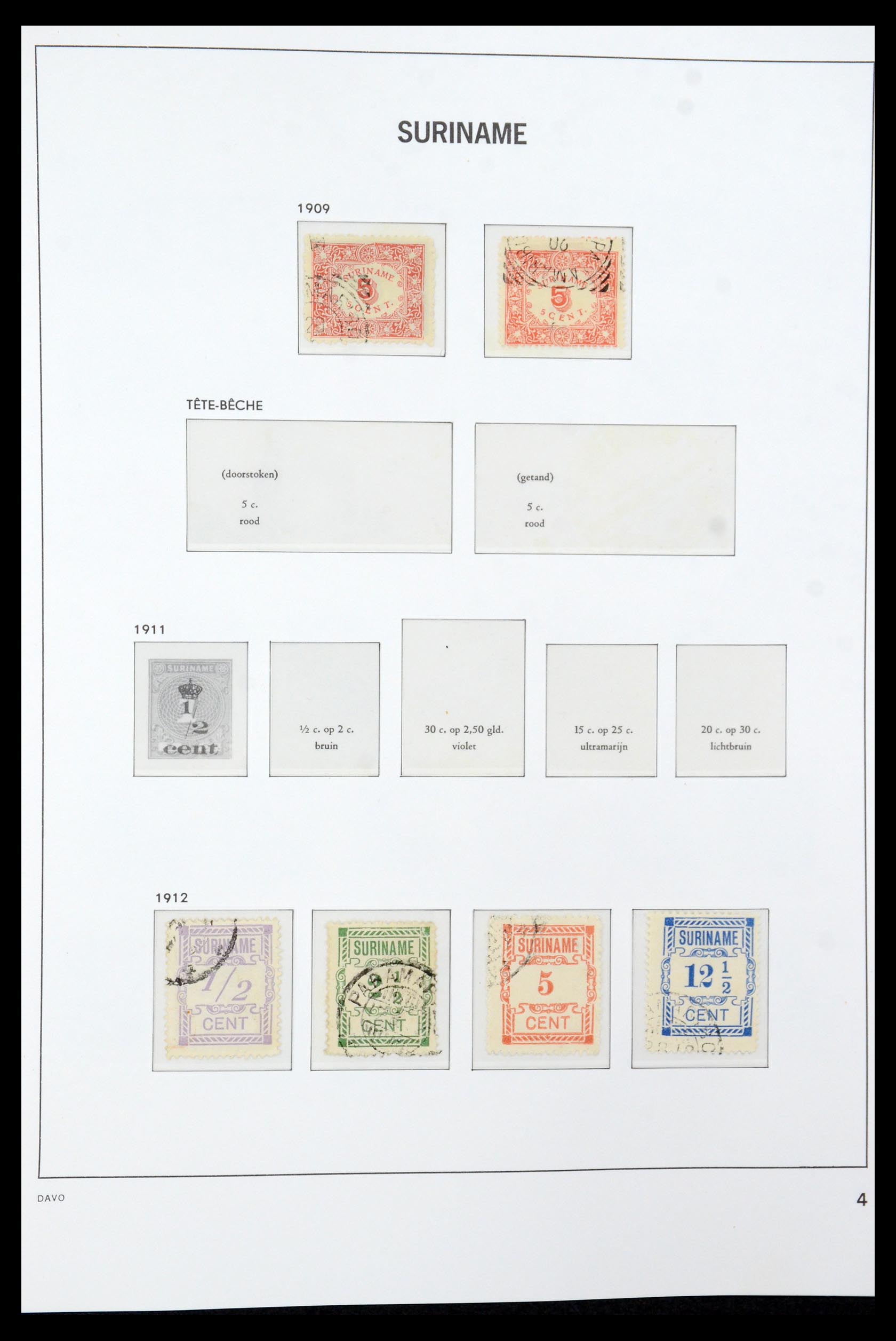 36422 004 - Postzegelverzameling 36422 Suriname 1873-1975.