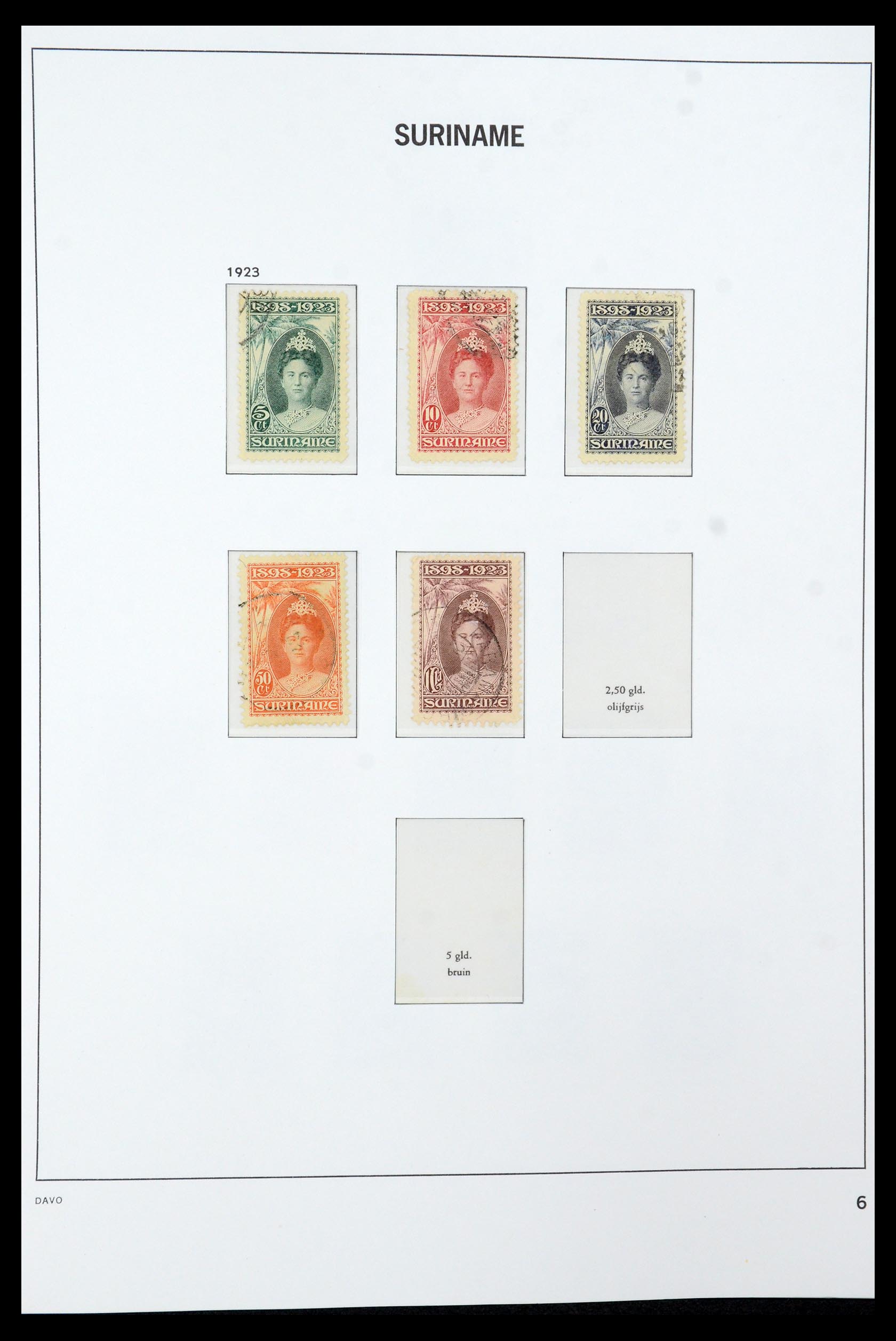 36422 006 - Postzegelverzameling 36422 Suriname 1873-1975.