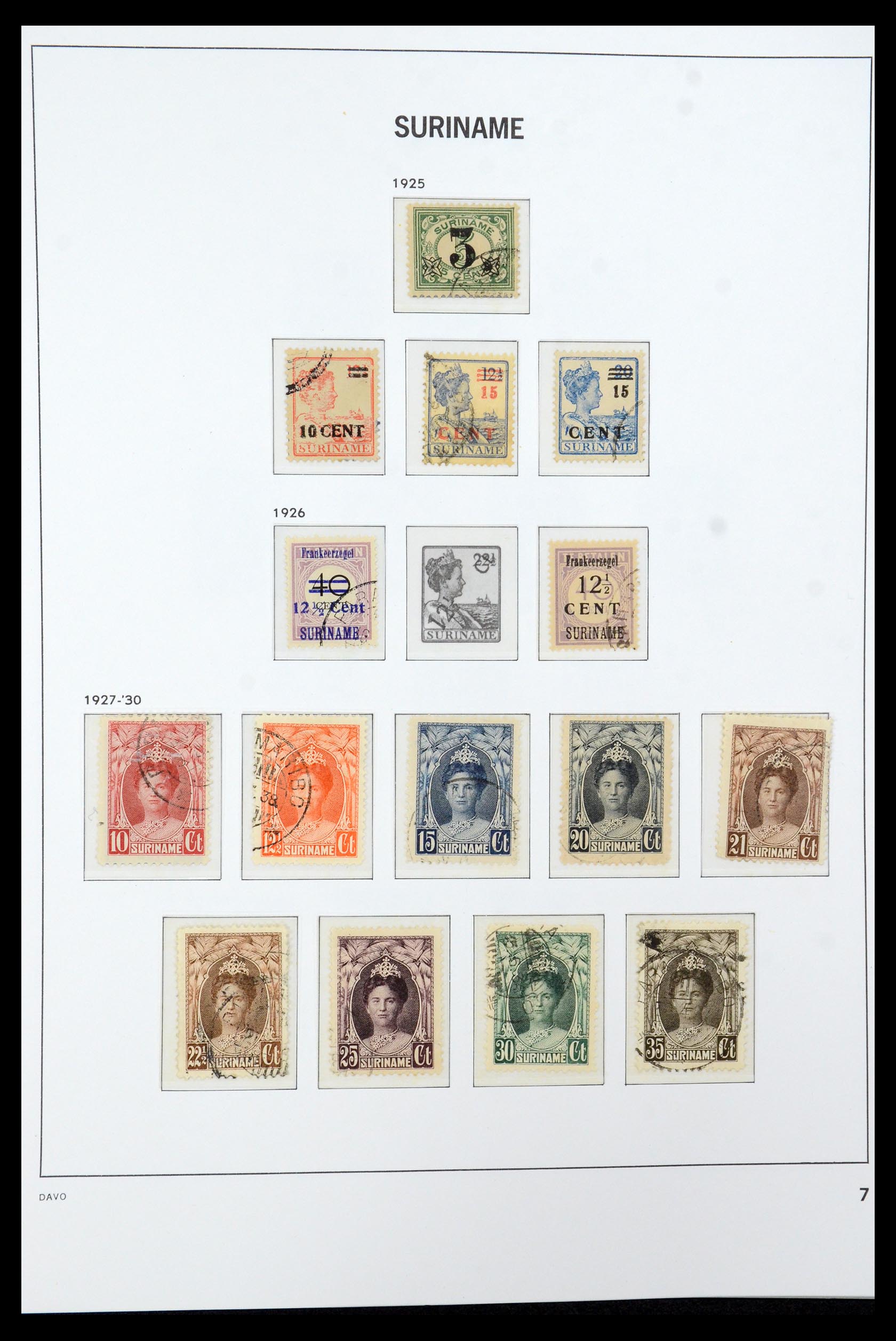 36422 007 - Postzegelverzameling 36422 Suriname 1873-1975.