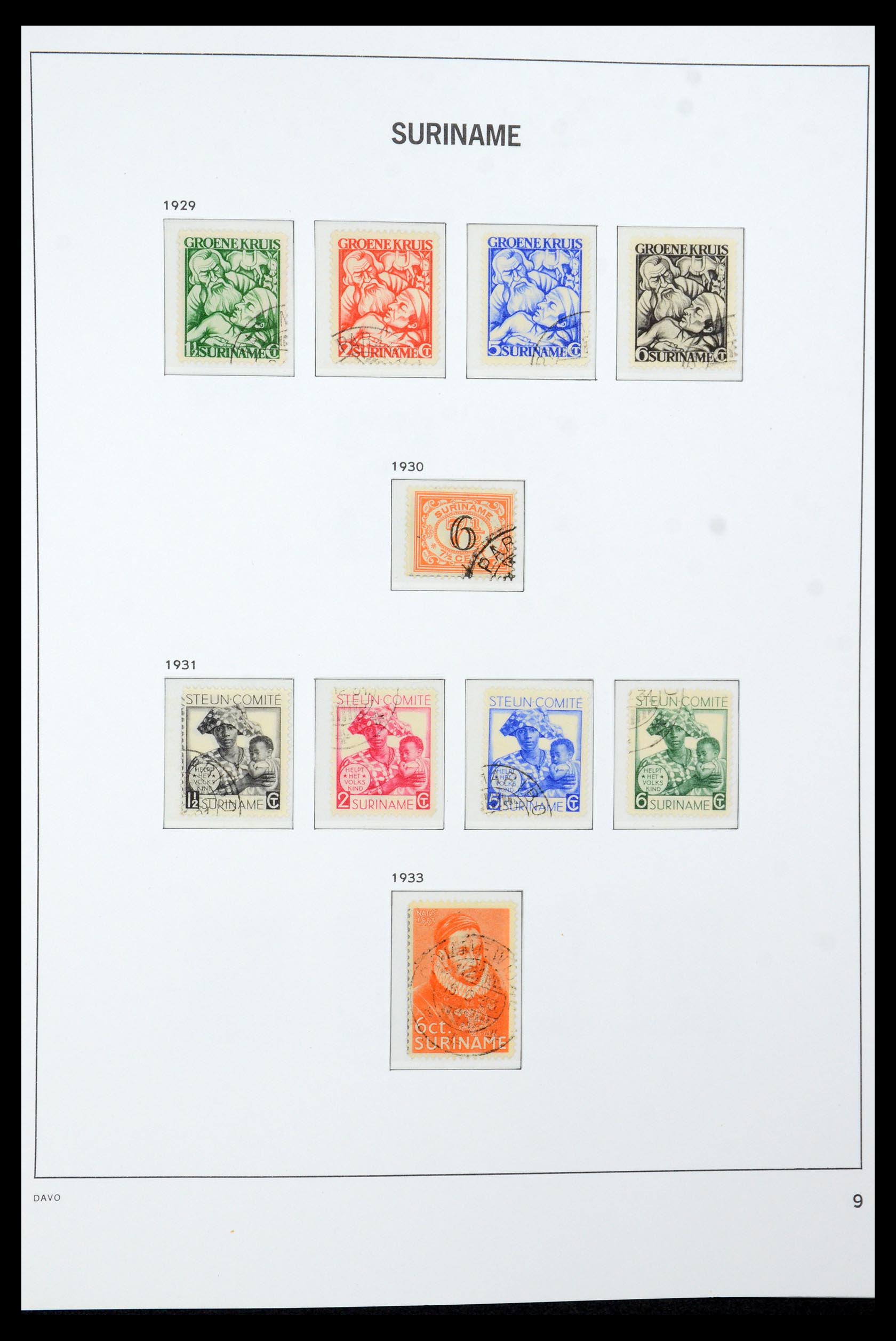 36422 009 - Postzegelverzameling 36422 Suriname 1873-1975.