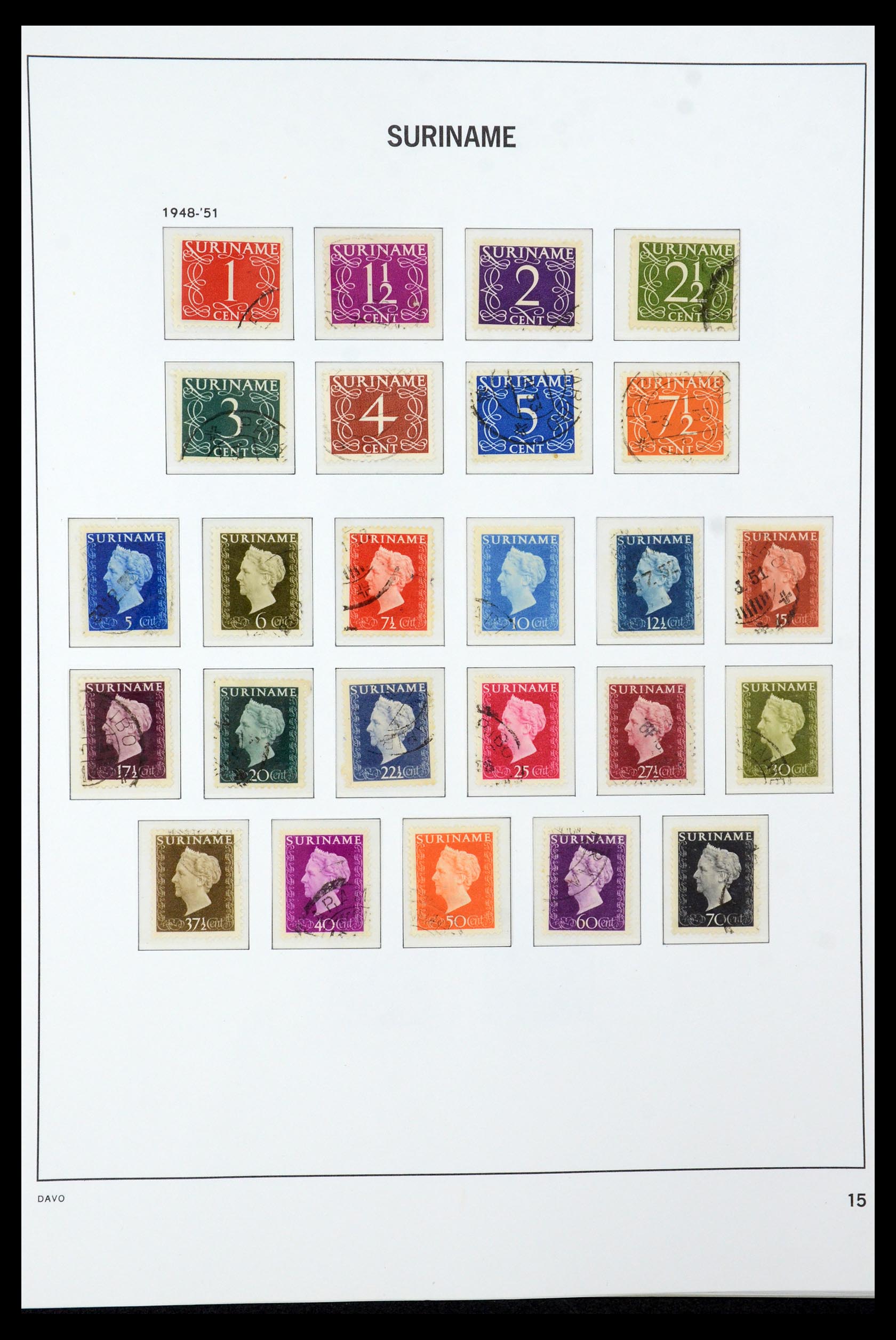 36422 015 - Postzegelverzameling 36422 Suriname 1873-1975.