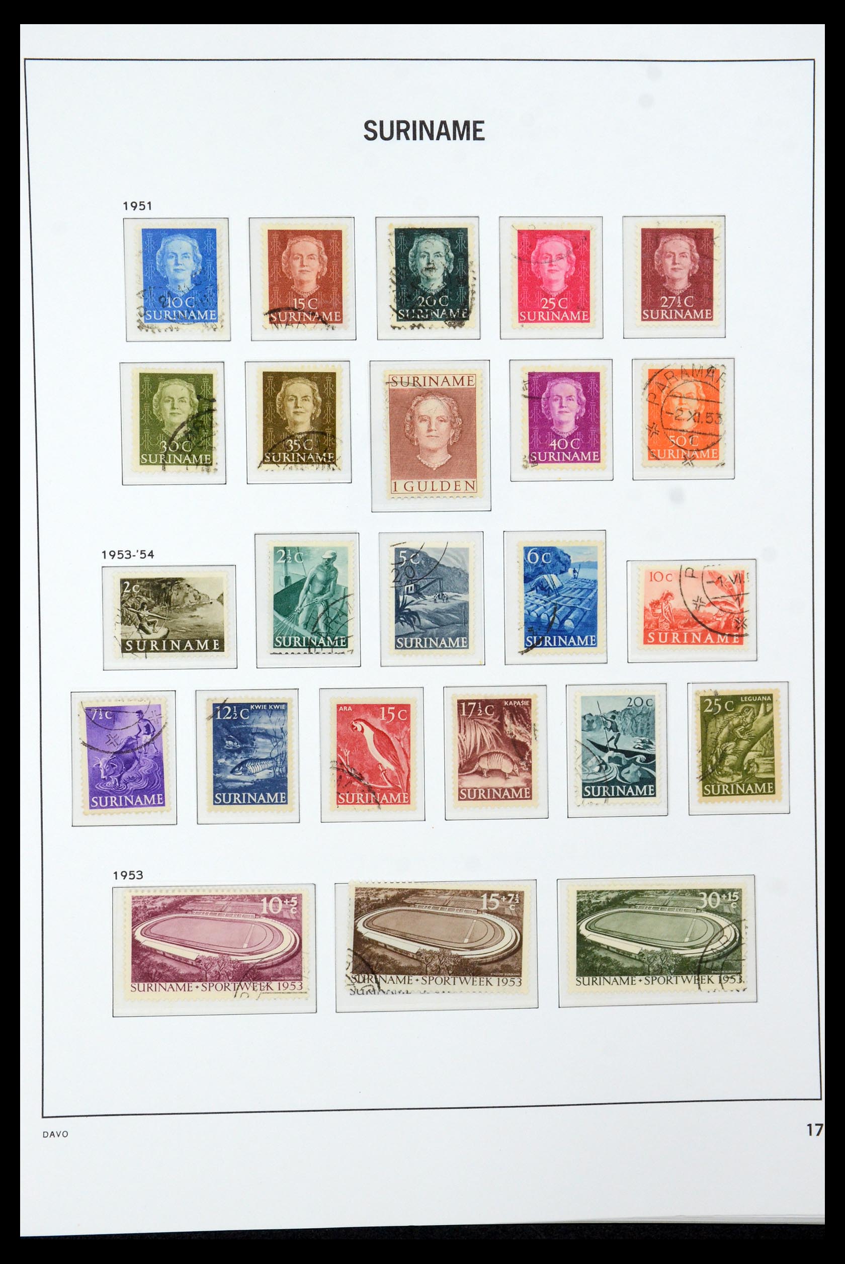 36422 017 - Postzegelverzameling 36422 Suriname 1873-1975.