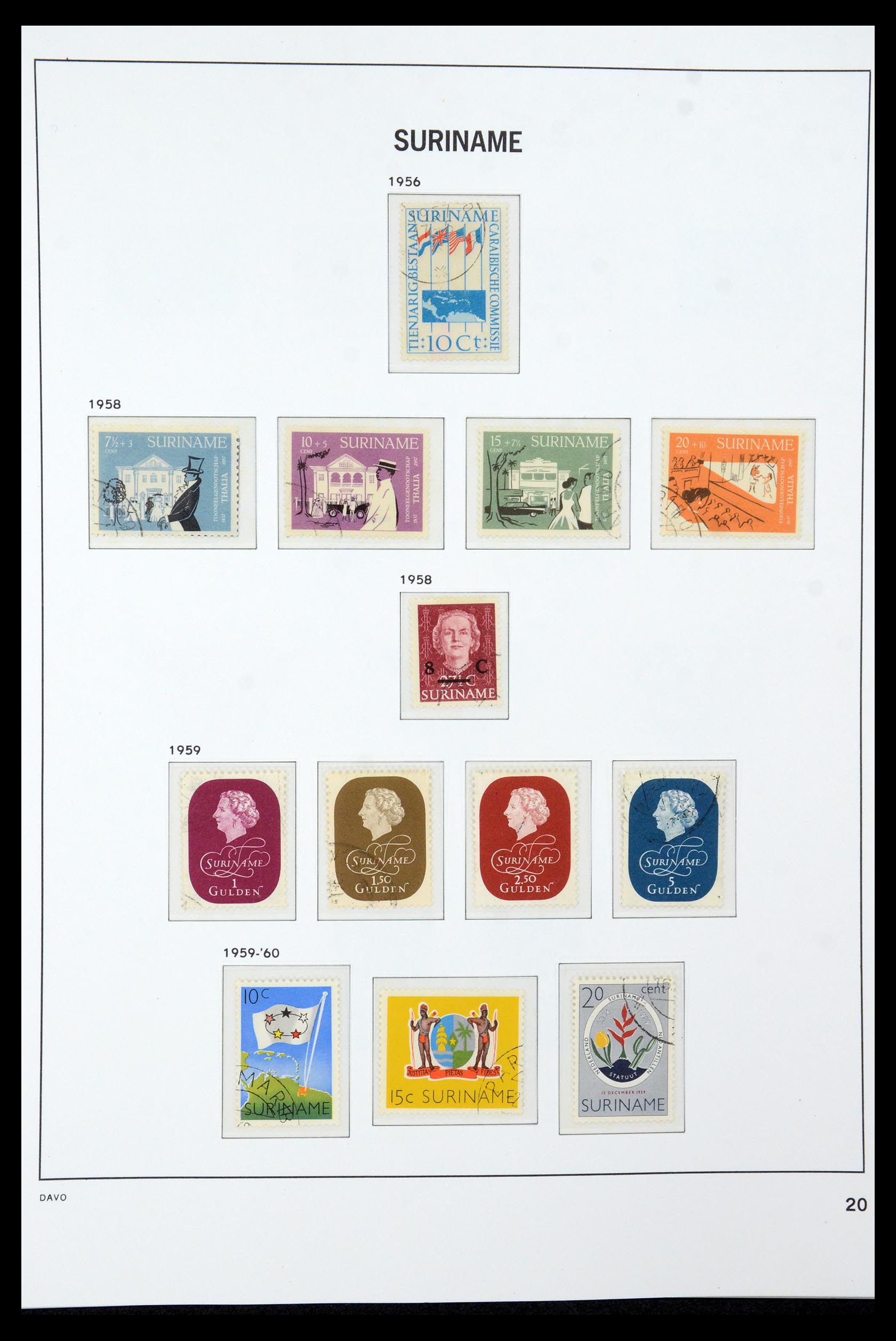 36422 019 - Postzegelverzameling 36422 Suriname 1873-1975.