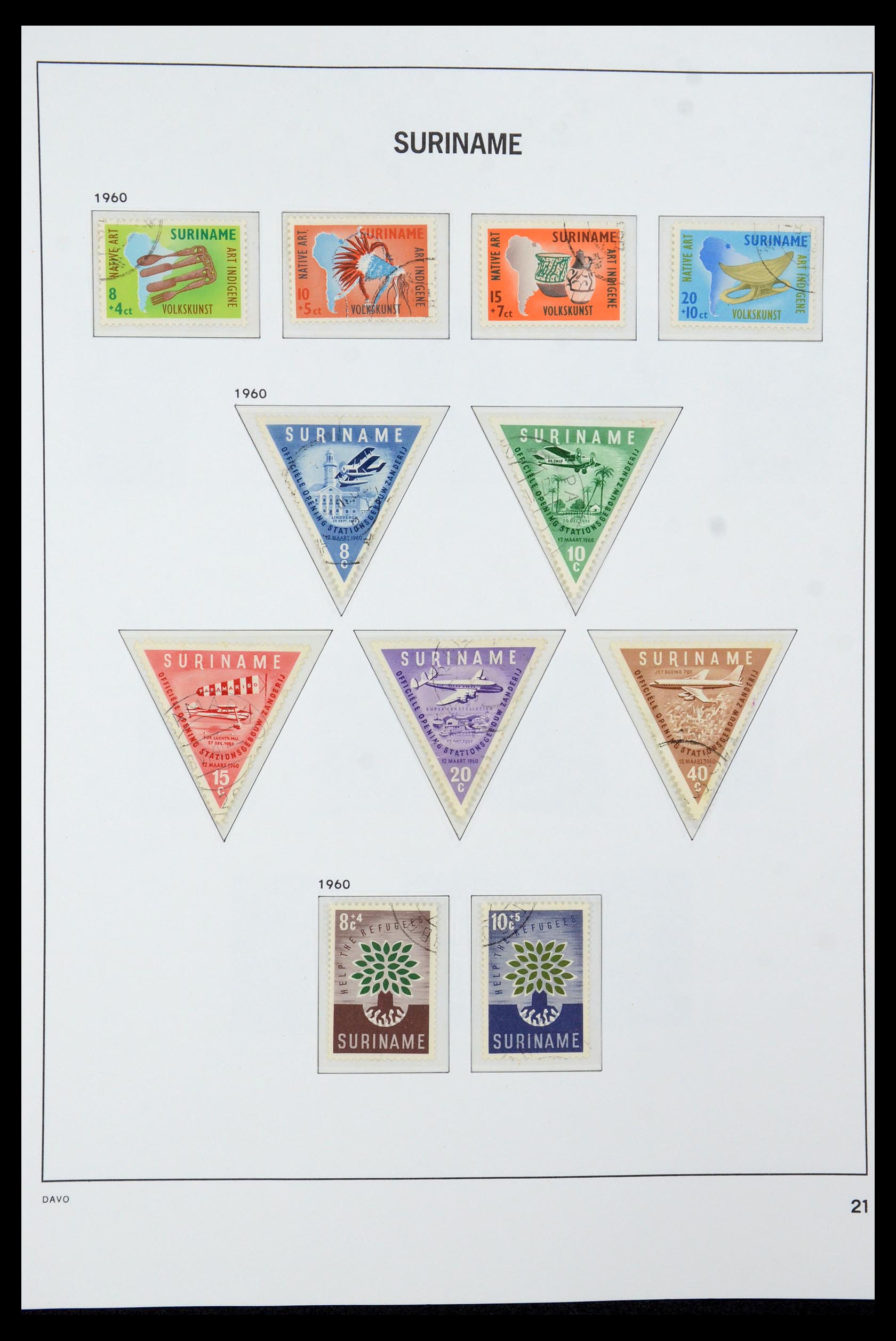 36422 020 - Postzegelverzameling 36422 Suriname 1873-1975.