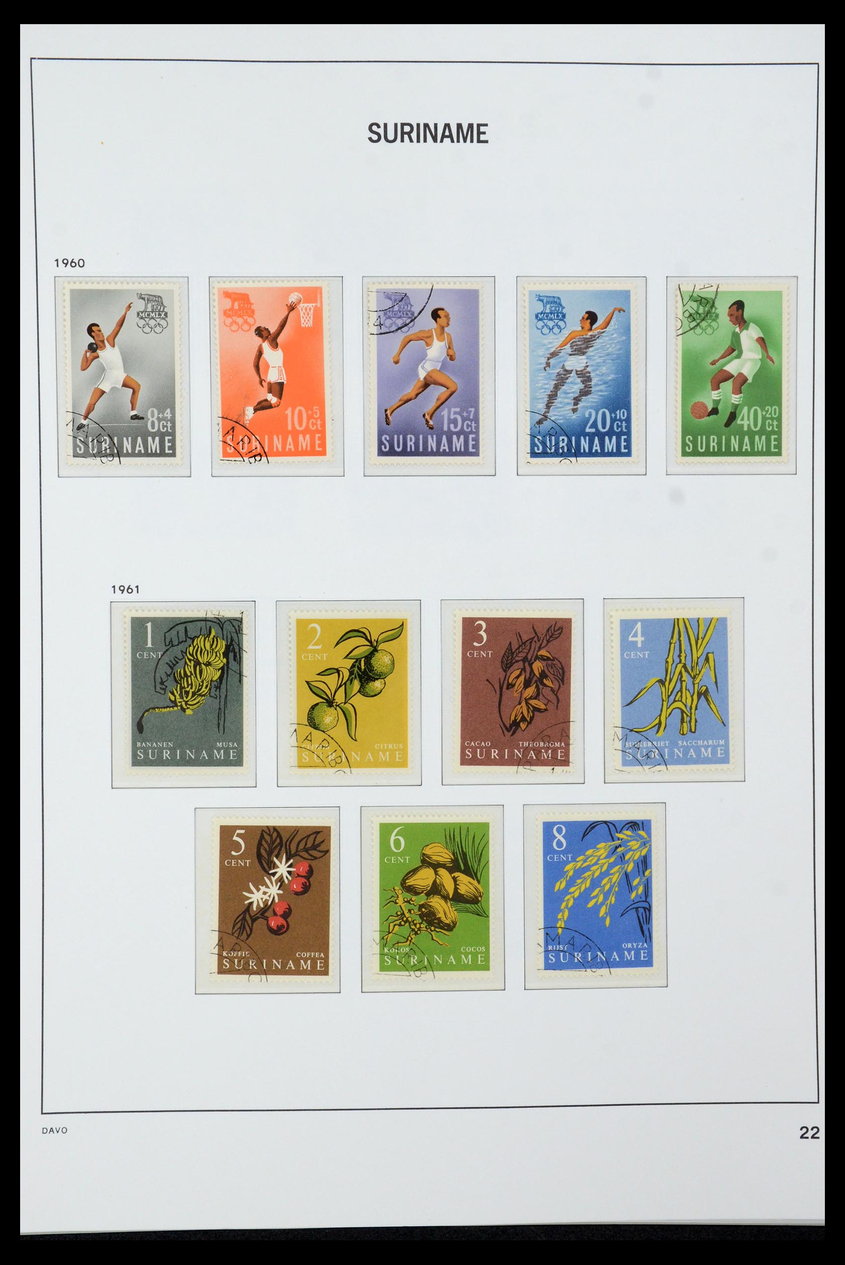 36422 021 - Postzegelverzameling 36422 Suriname 1873-1975.