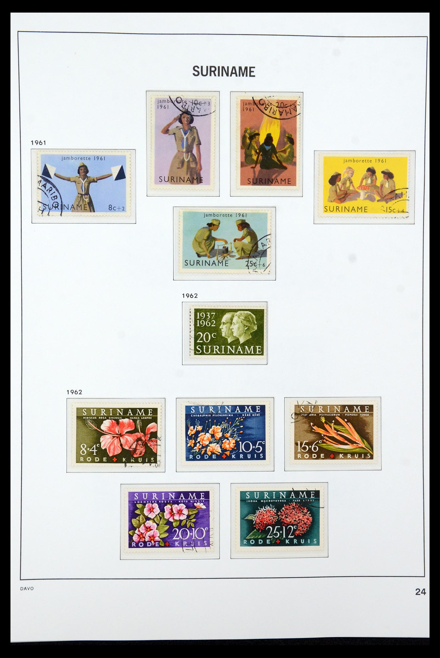36422 023 - Postzegelverzameling 36422 Suriname 1873-1975.