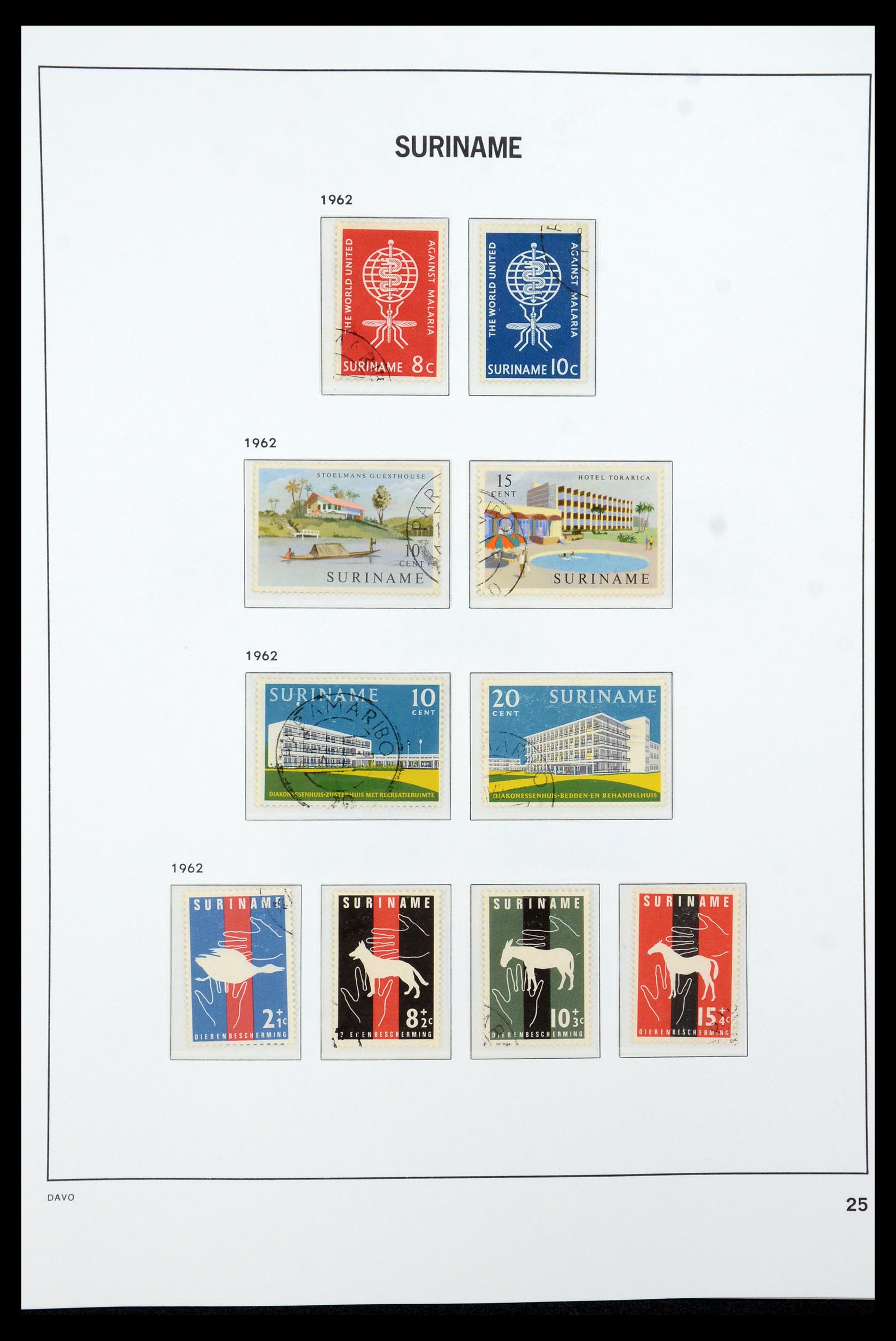 36422 024 - Postzegelverzameling 36422 Suriname 1873-1975.