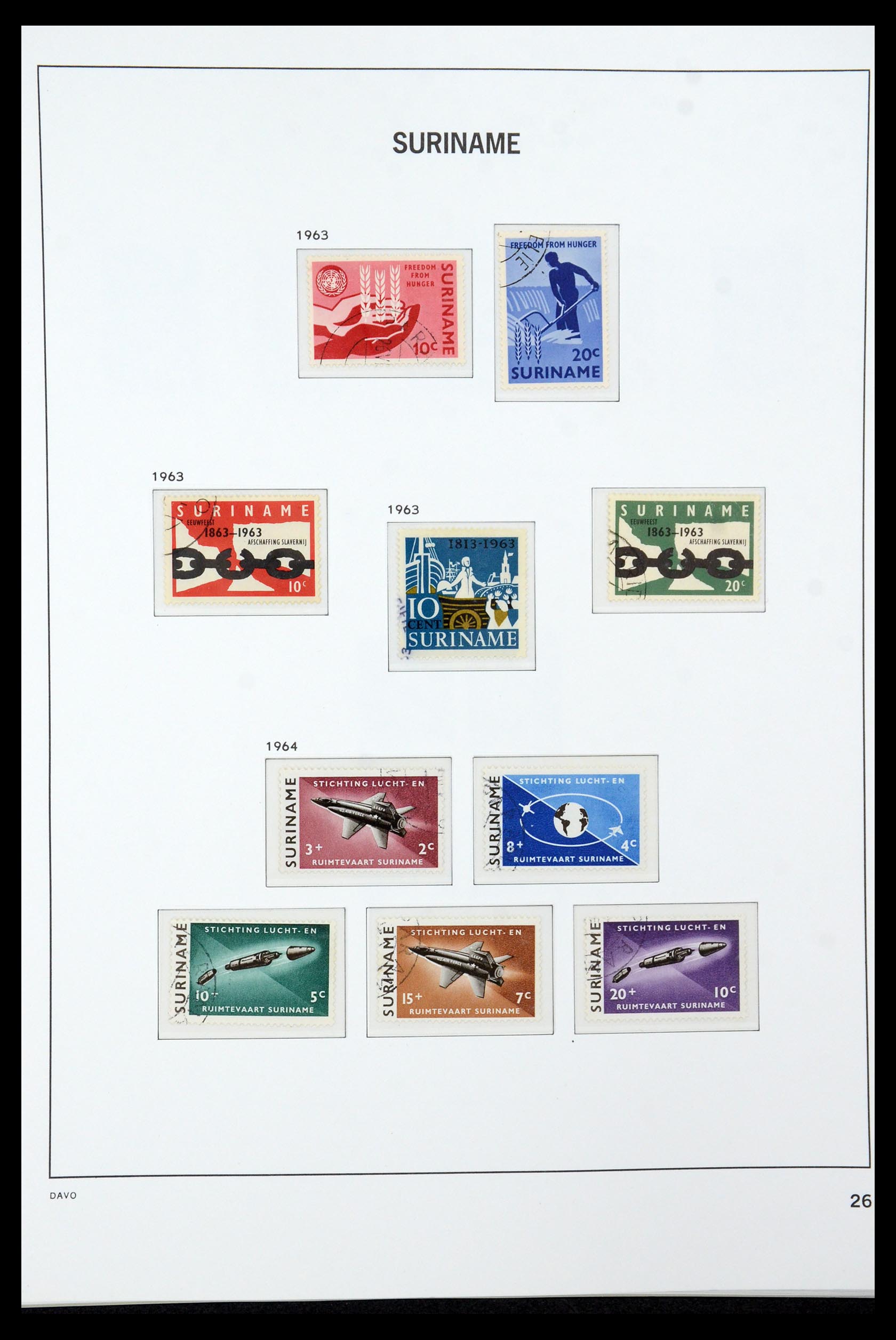 36422 025 - Postzegelverzameling 36422 Suriname 1873-1975.