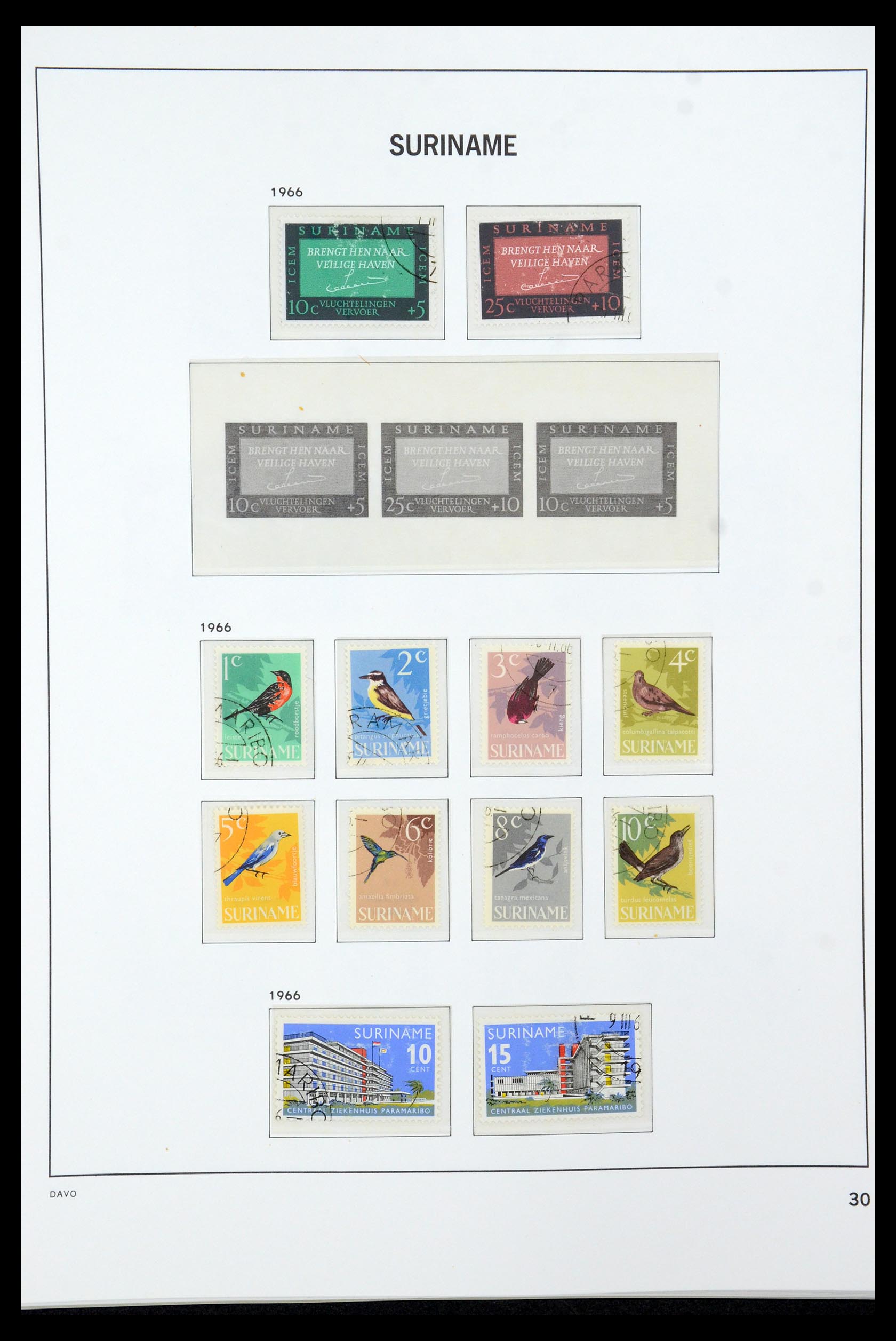 36422 030 - Postzegelverzameling 36422 Suriname 1873-1975.