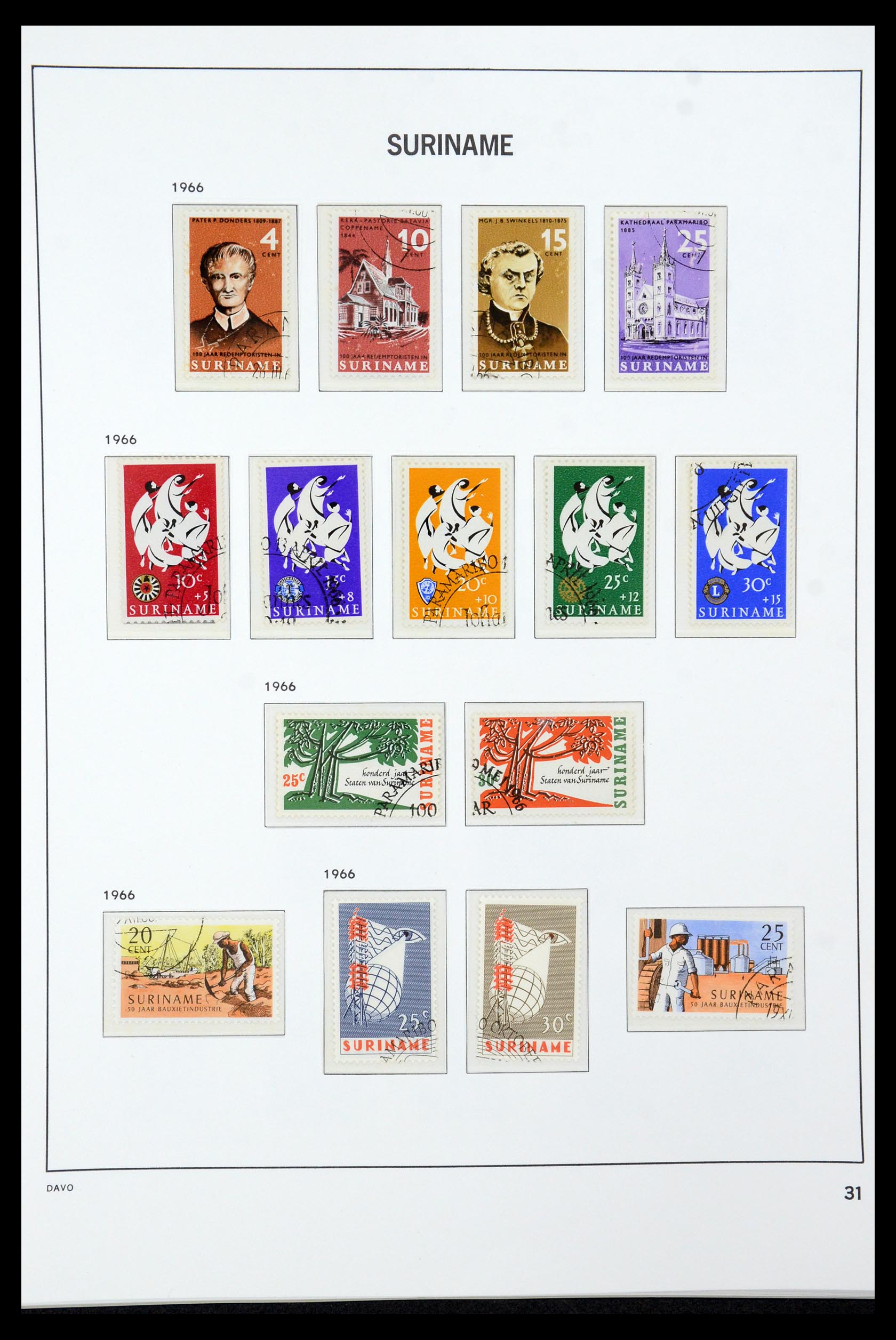 36422 031 - Postzegelverzameling 36422 Suriname 1873-1975.