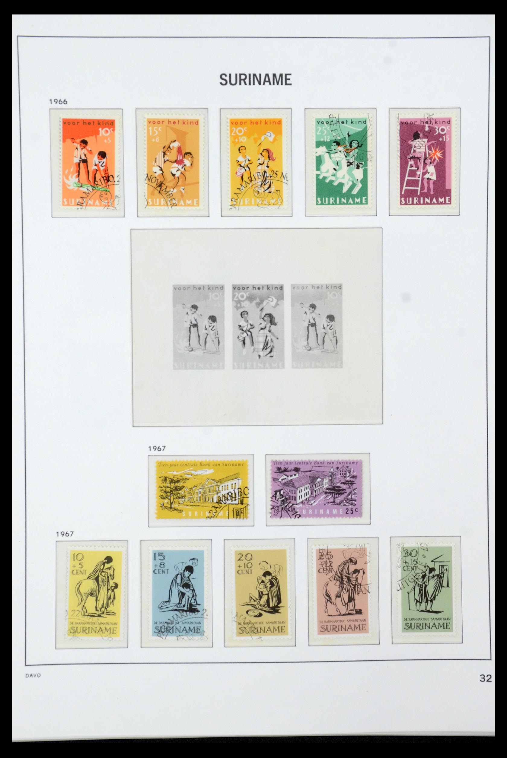 36422 032 - Postzegelverzameling 36422 Suriname 1873-1975.