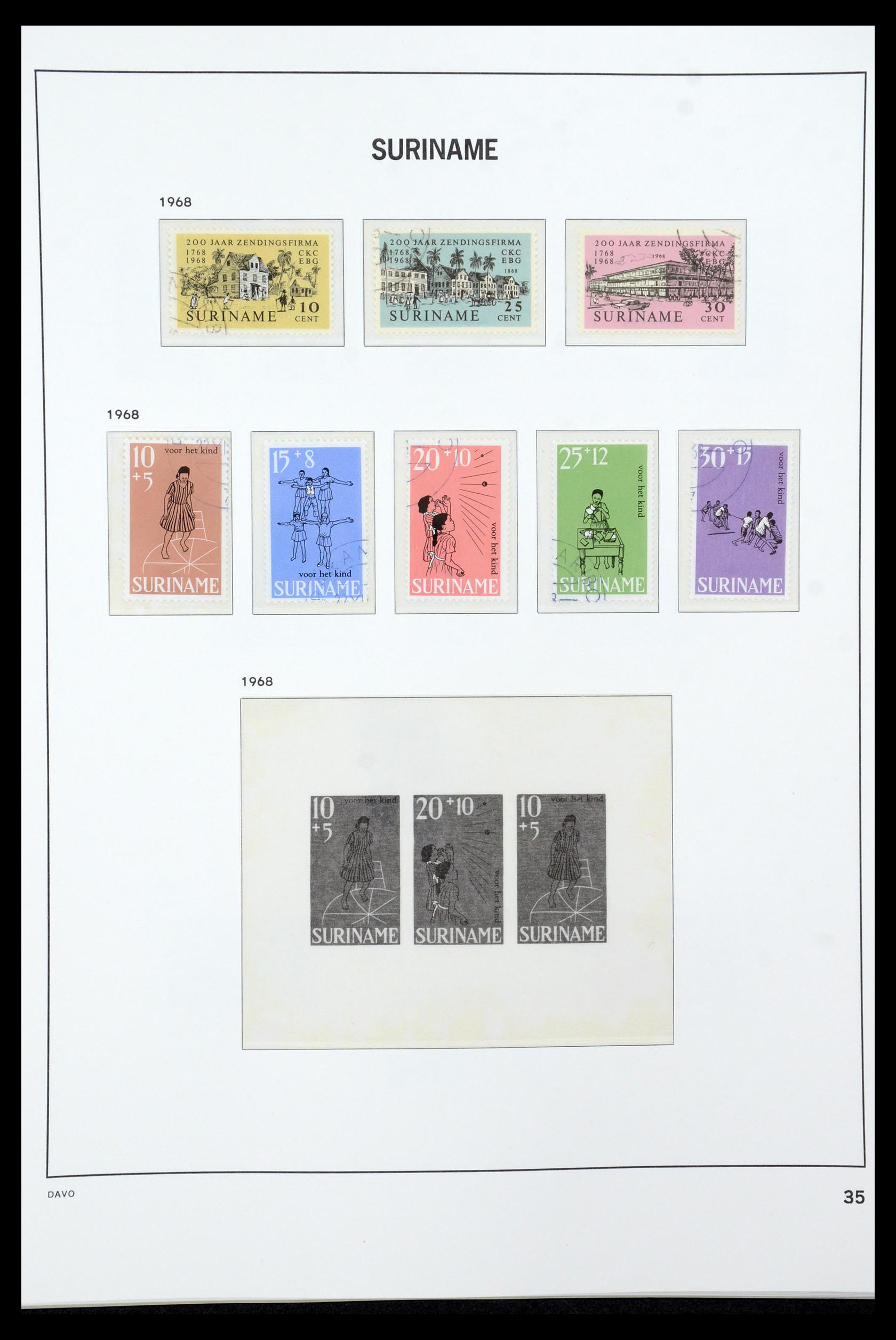 36422 035 - Postzegelverzameling 36422 Suriname 1873-1975.