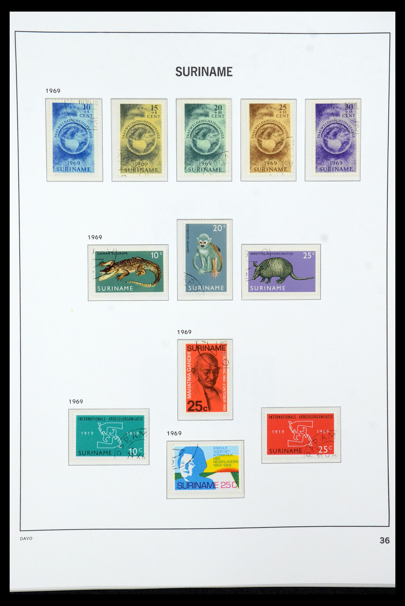 36422 036 - Postzegelverzameling 36422 Suriname 1873-1975.