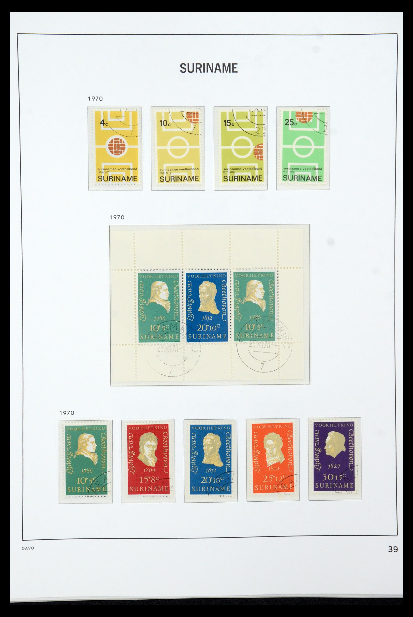 36422 039 - Postzegelverzameling 36422 Suriname 1873-1975.