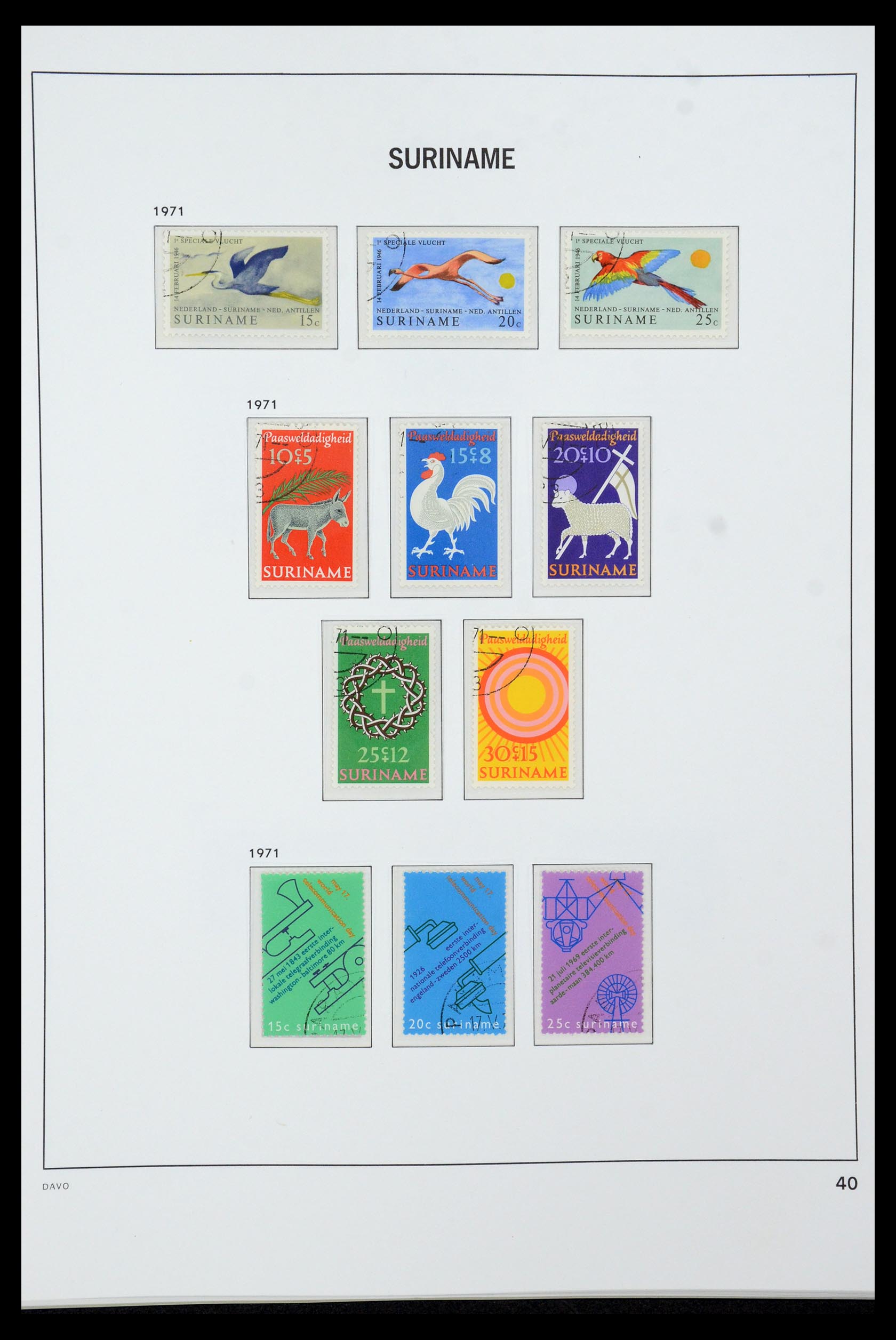 36422 040 - Postzegelverzameling 36422 Suriname 1873-1975.