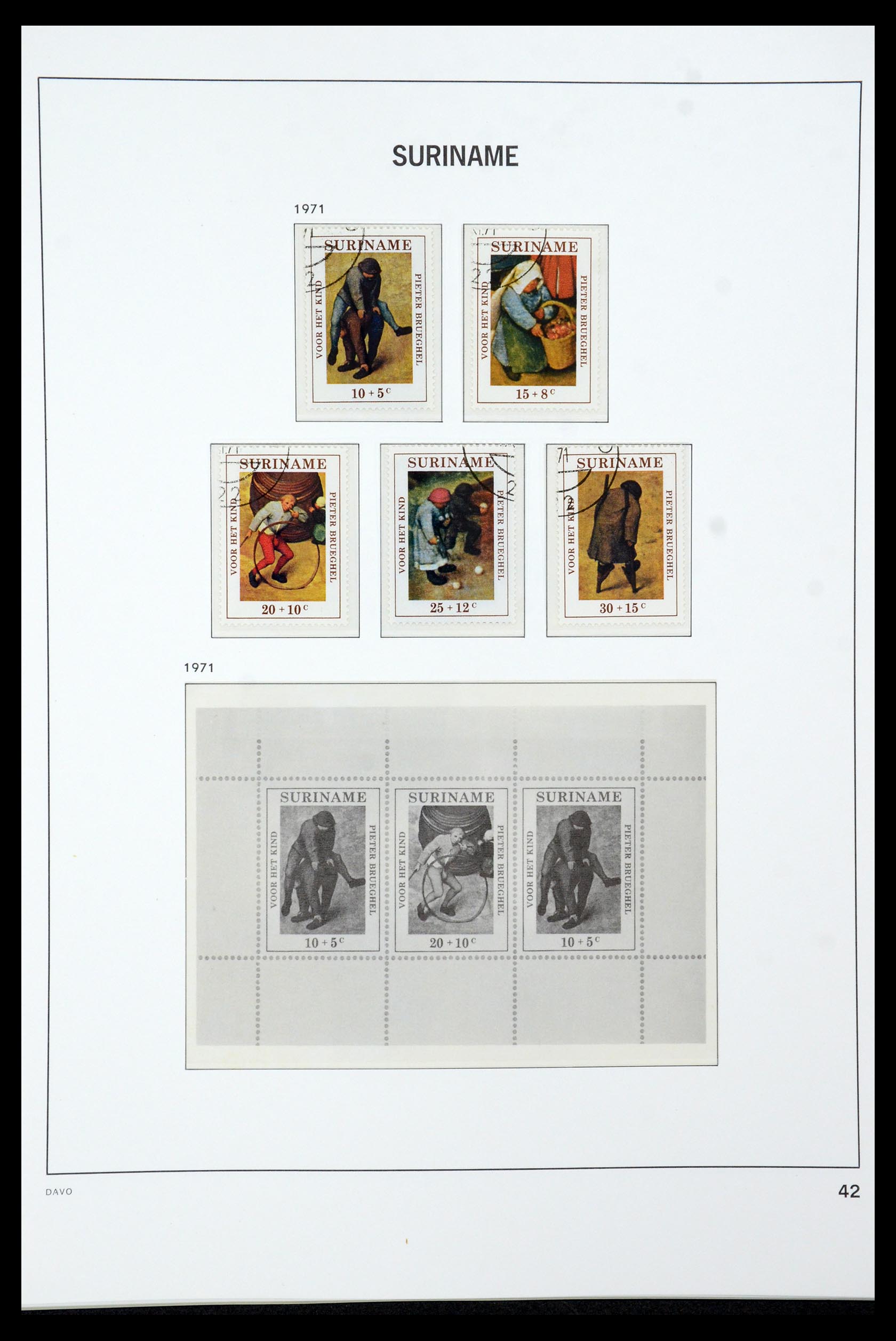 36422 042 - Postzegelverzameling 36422 Suriname 1873-1975.