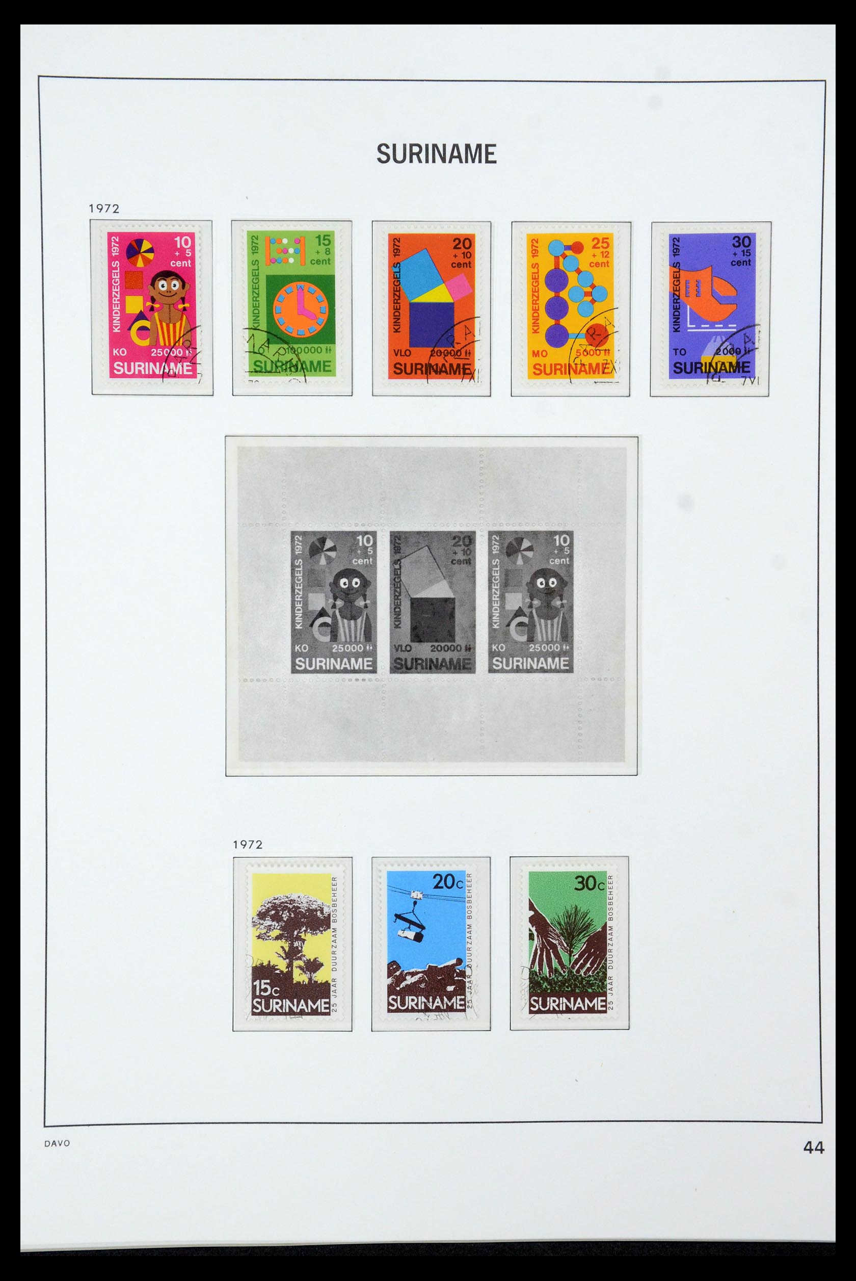 36422 044 - Postzegelverzameling 36422 Suriname 1873-1975.