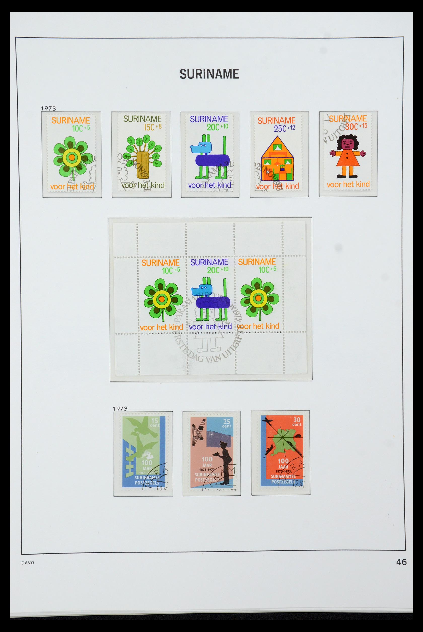 36422 046 - Postzegelverzameling 36422 Suriname 1873-1975.