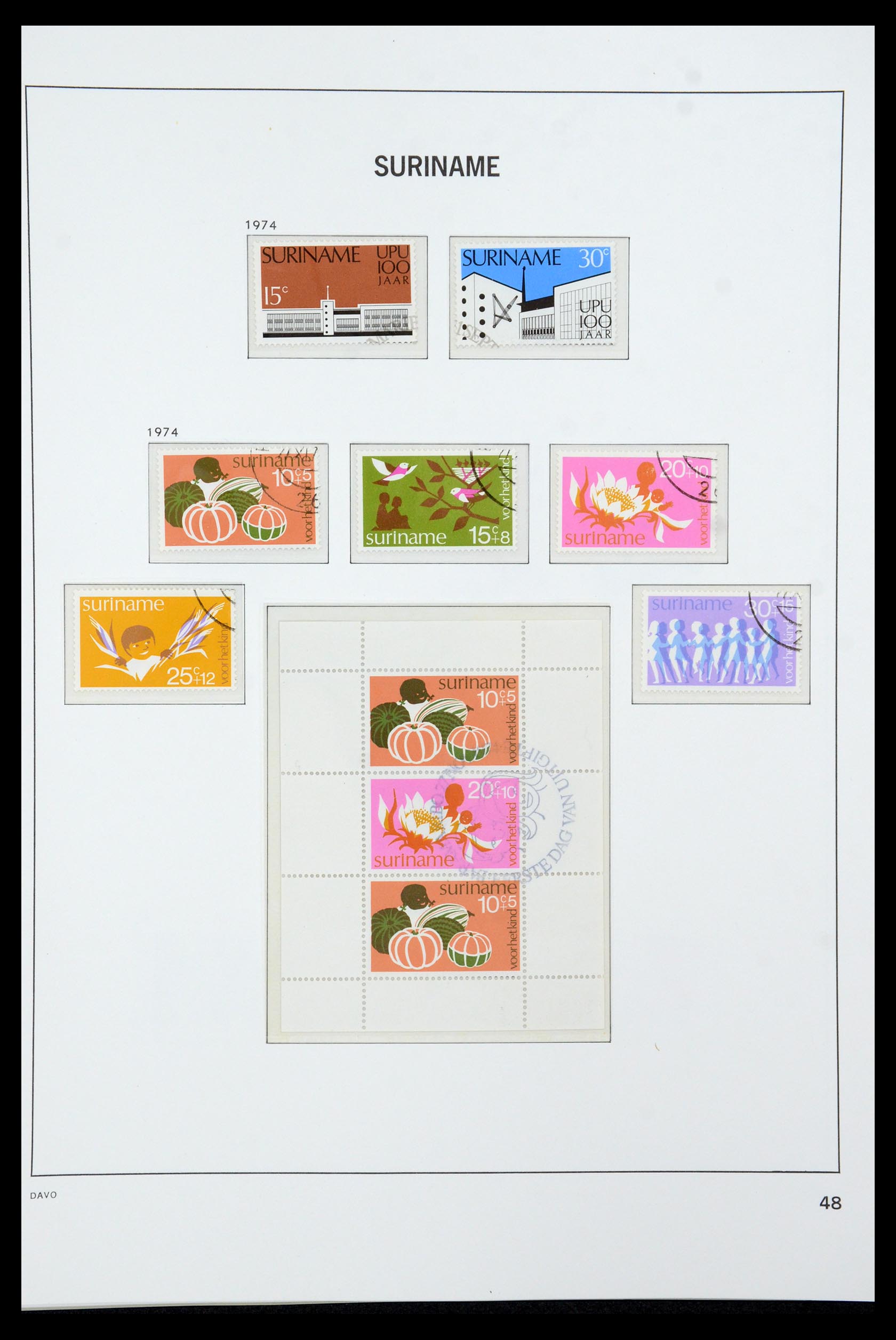 36422 048 - Postzegelverzameling 36422 Suriname 1873-1975.