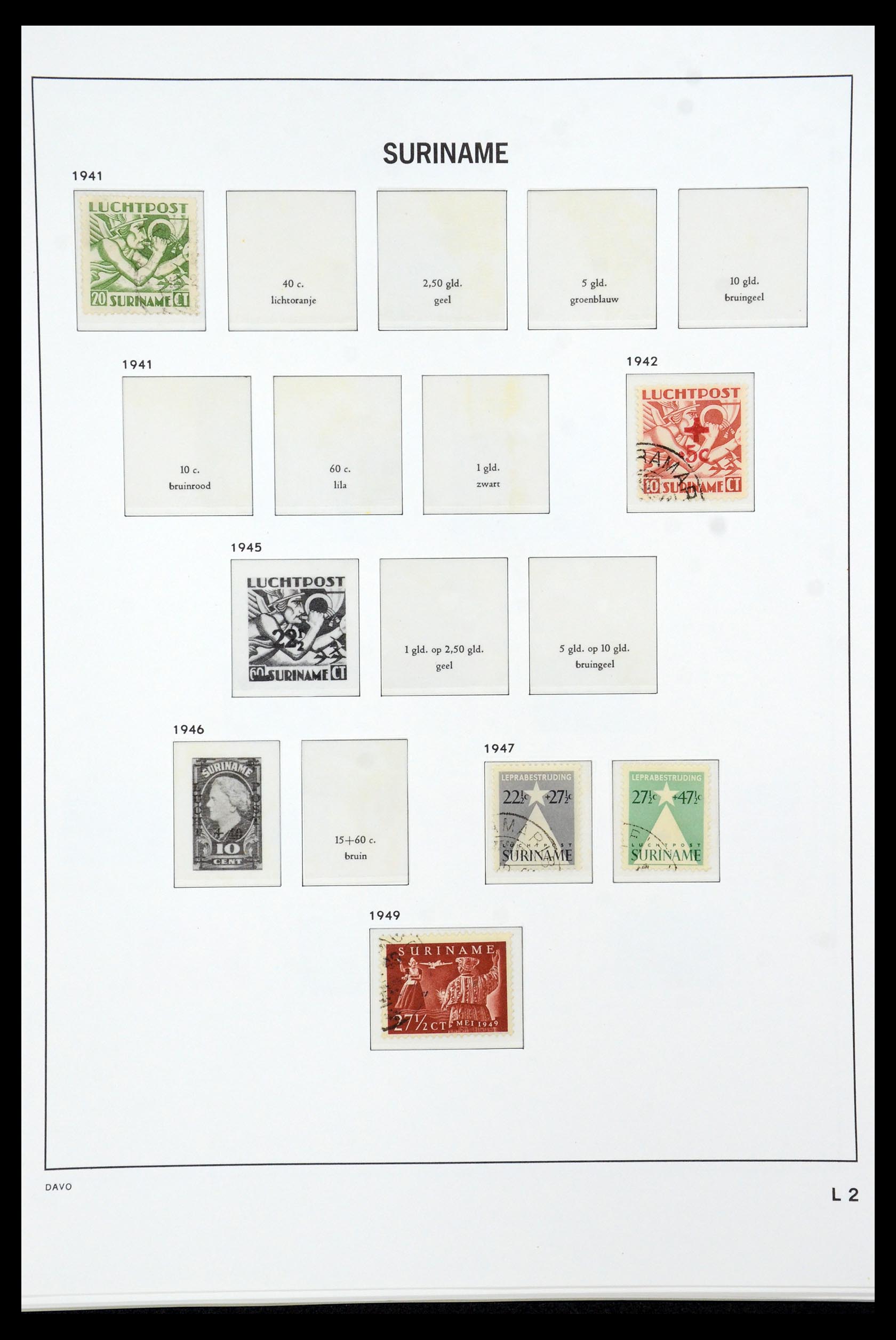 36422 051 - Postzegelverzameling 36422 Suriname 1873-1975.