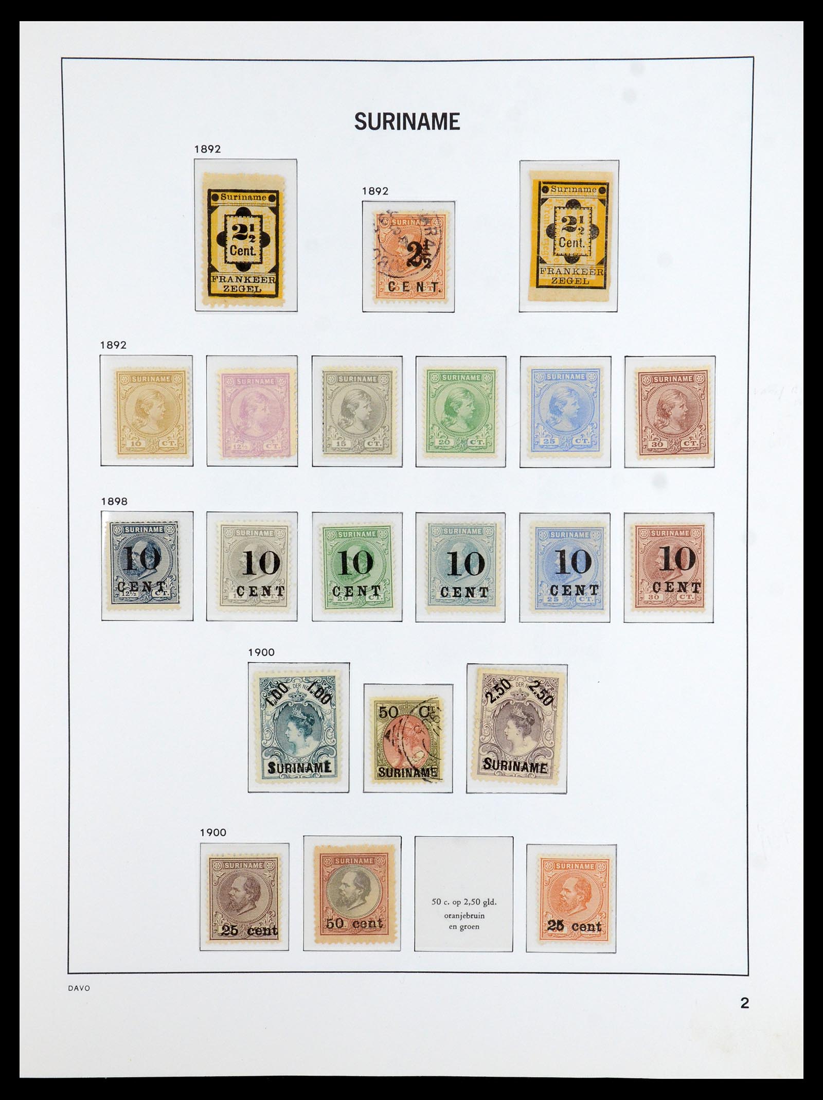 36423 002 - Postzegelverzameling 36423 Suriname 1873-1975.