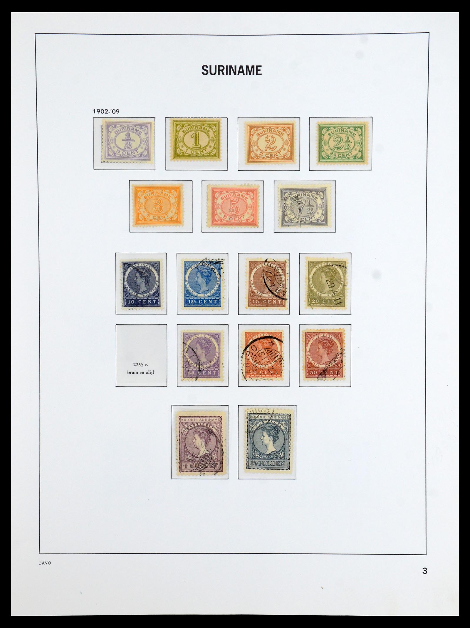 36423 003 - Postzegelverzameling 36423 Suriname 1873-1975.