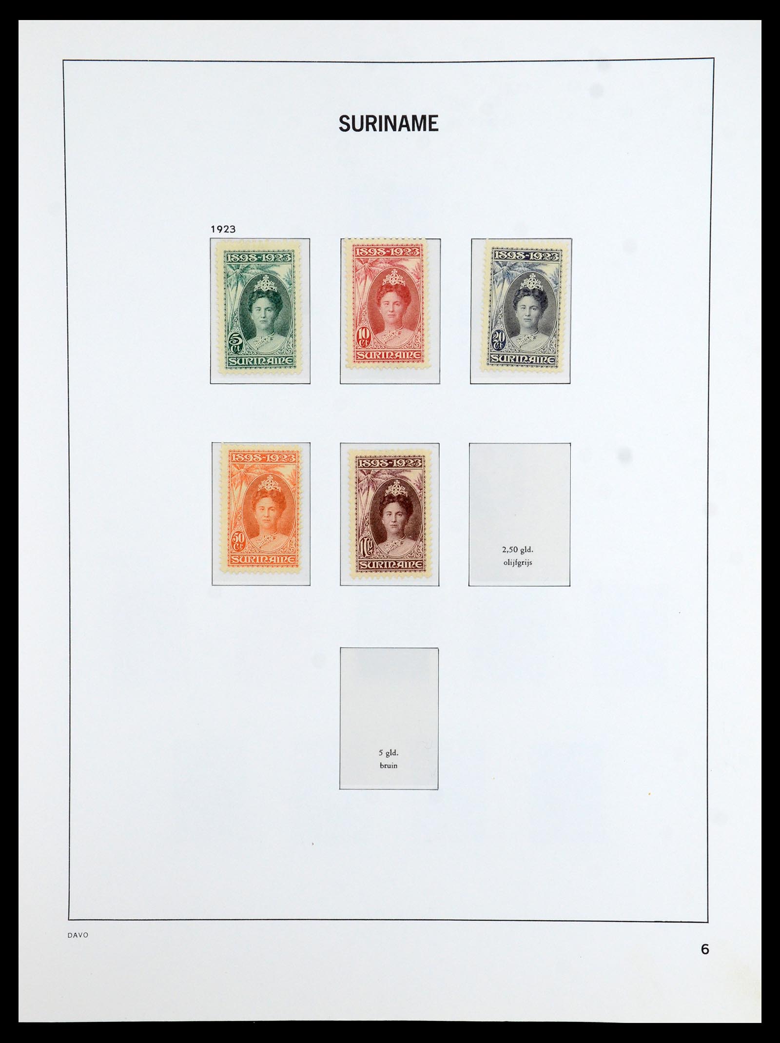 36423 006 - Postzegelverzameling 36423 Suriname 1873-1975.