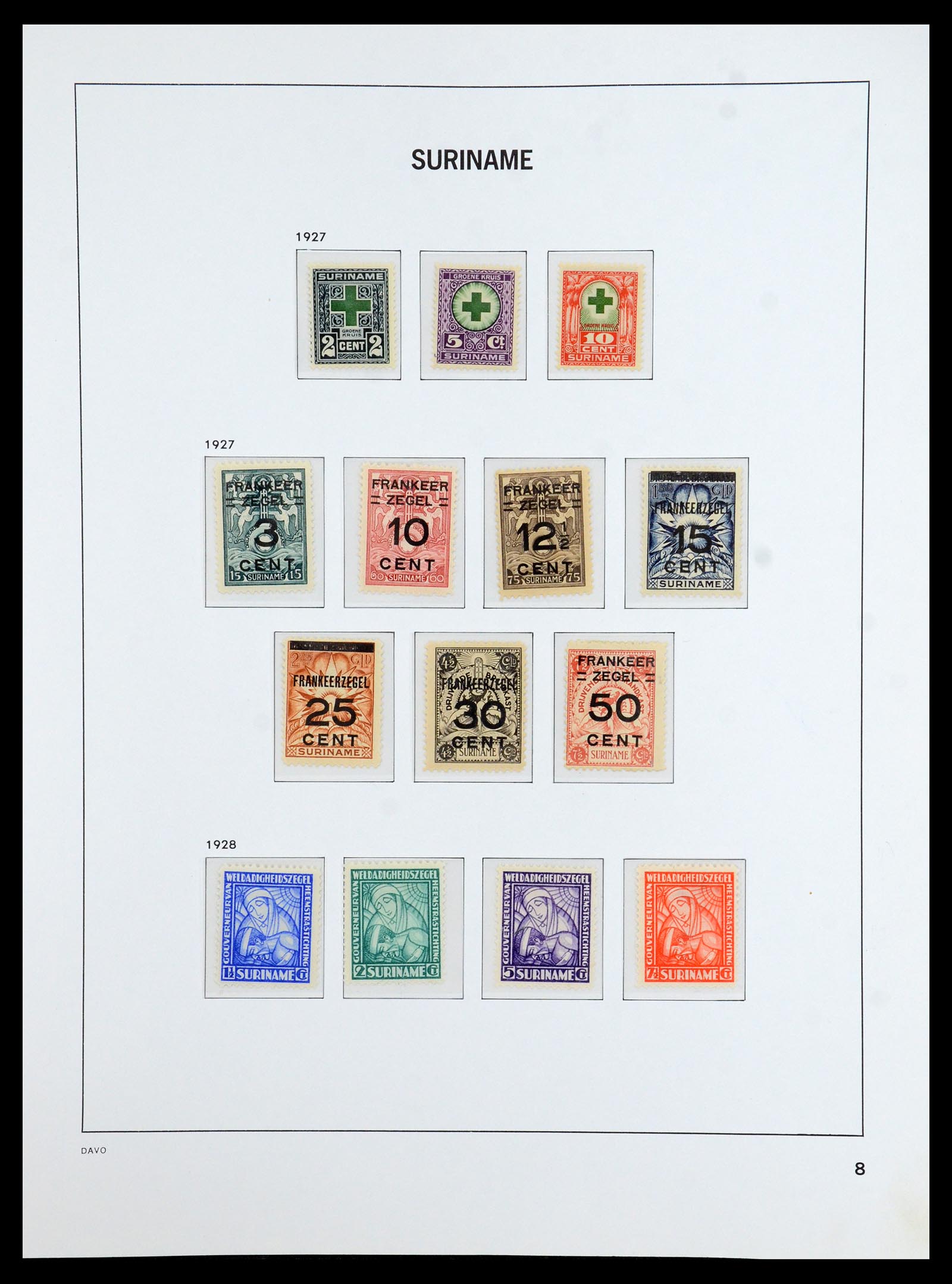 36423 008 - Postzegelverzameling 36423 Suriname 1873-1975.