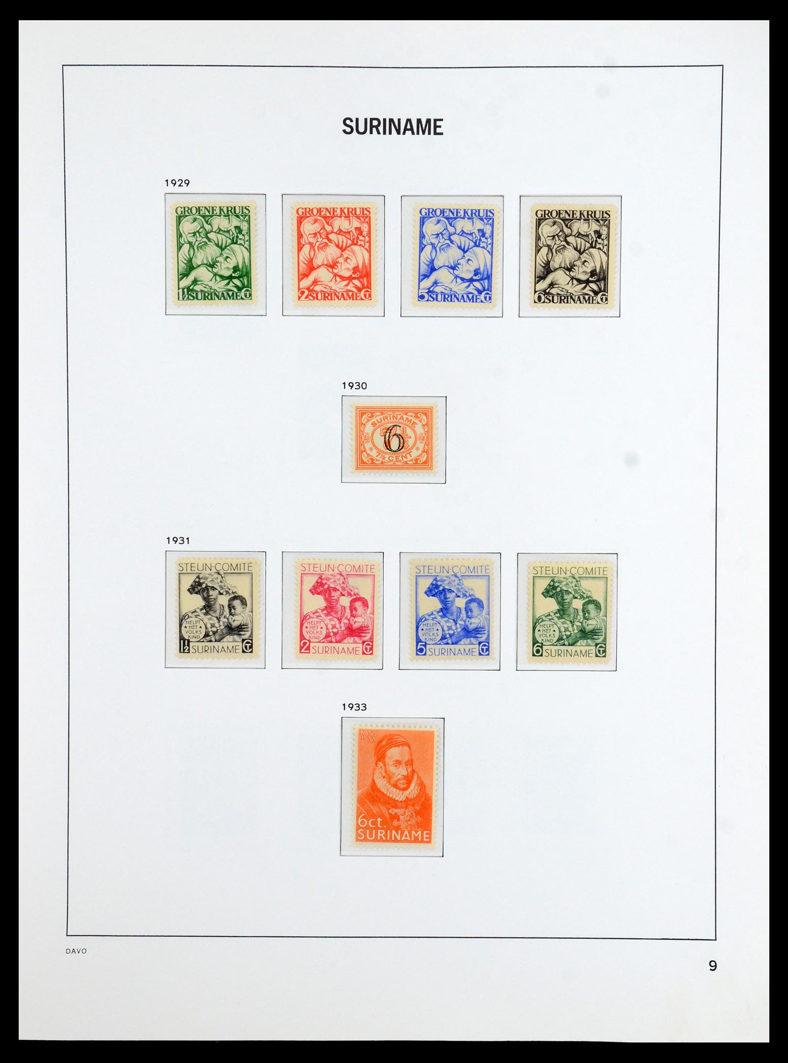 36423 009 - Postzegelverzameling 36423 Suriname 1873-1975.